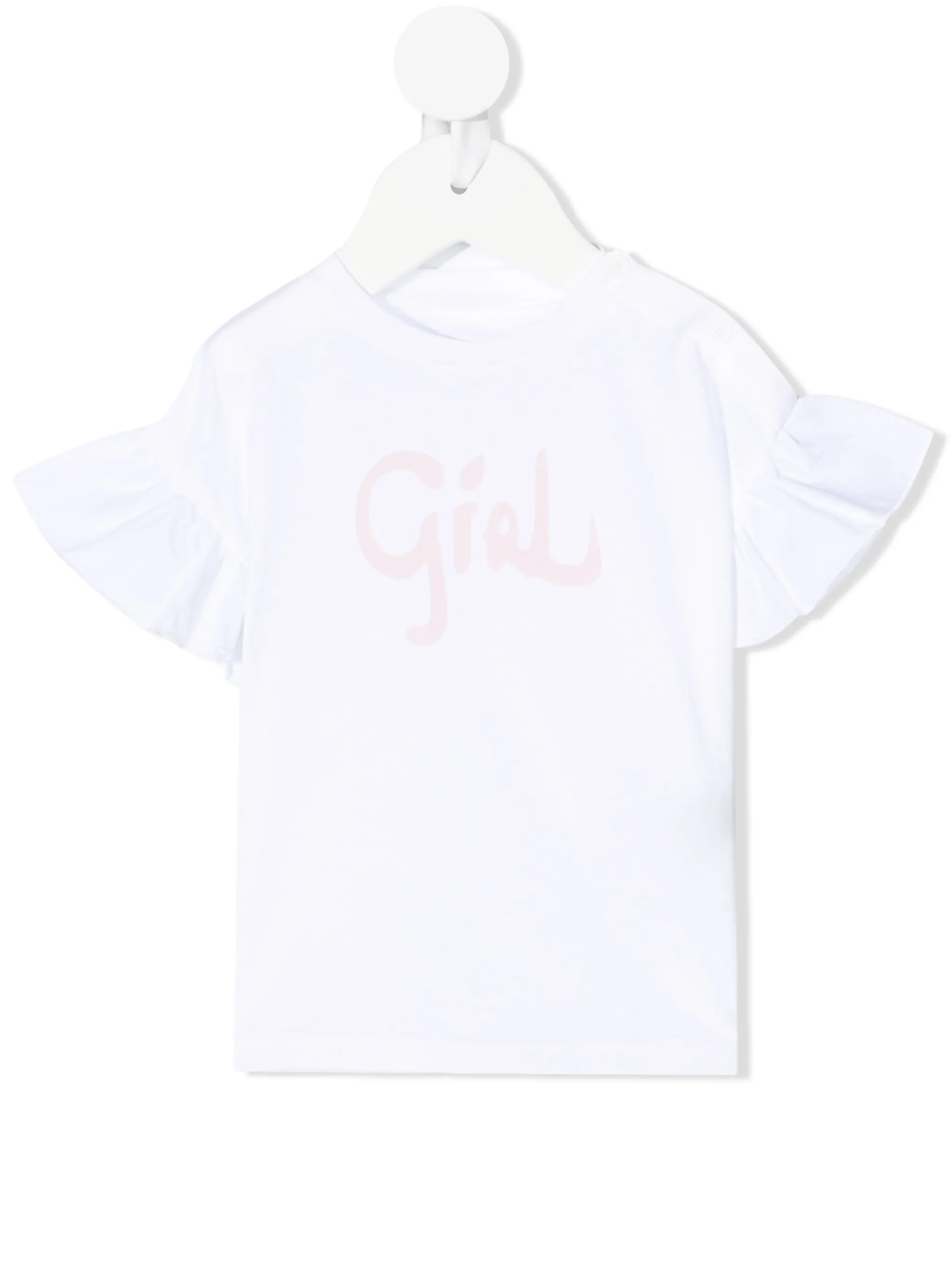ruffle-trimmed T-shirt - Image 1