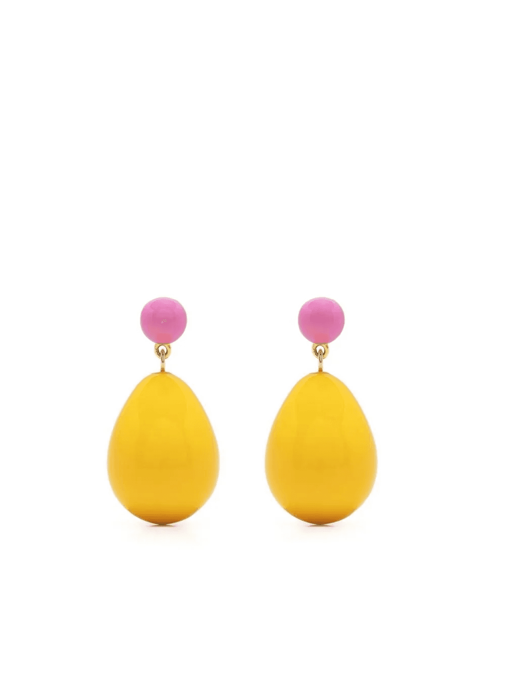 two-tone drop earrings - Image 1