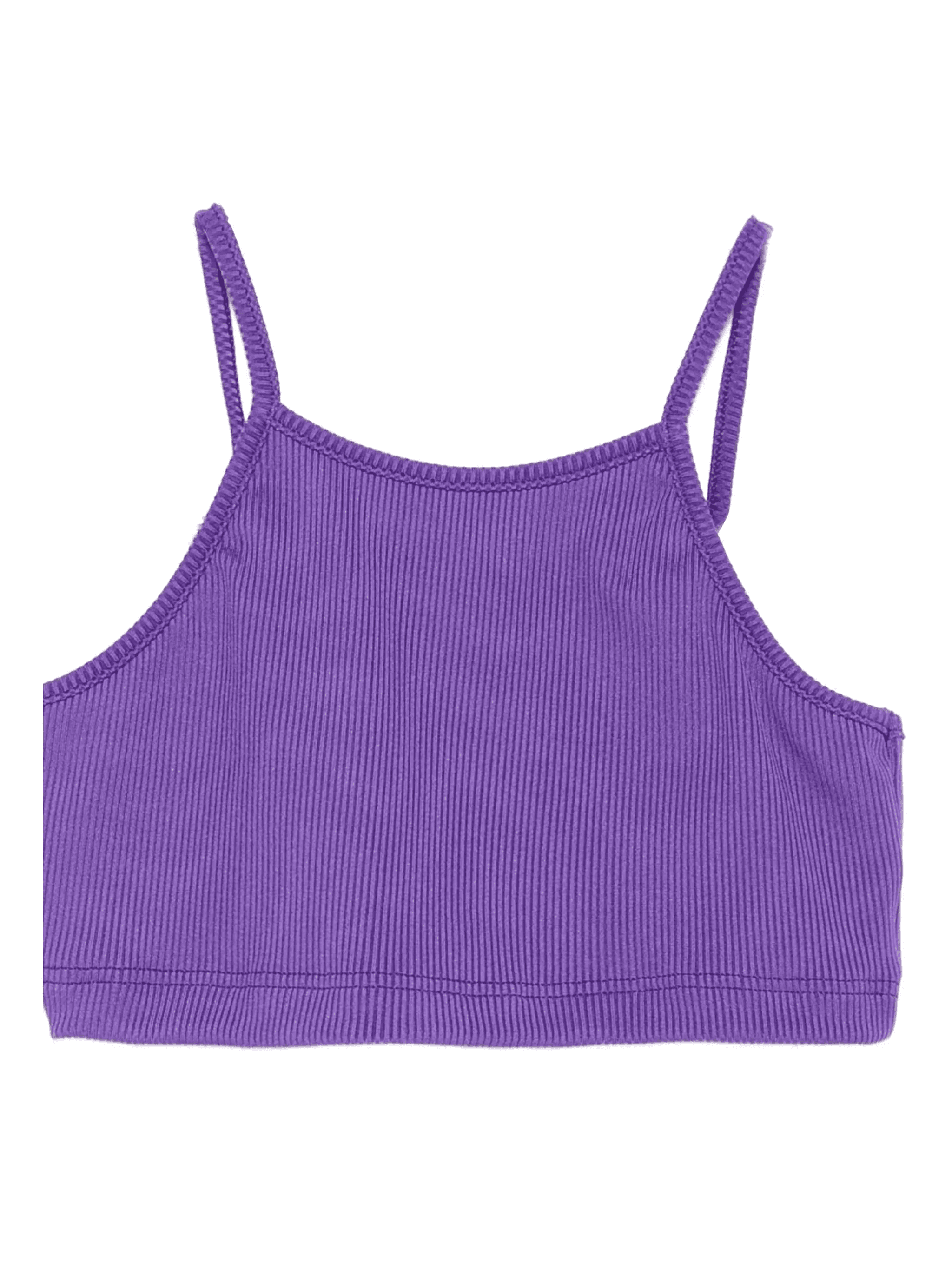 ribbed spaghetti-strap tank top - Image 1