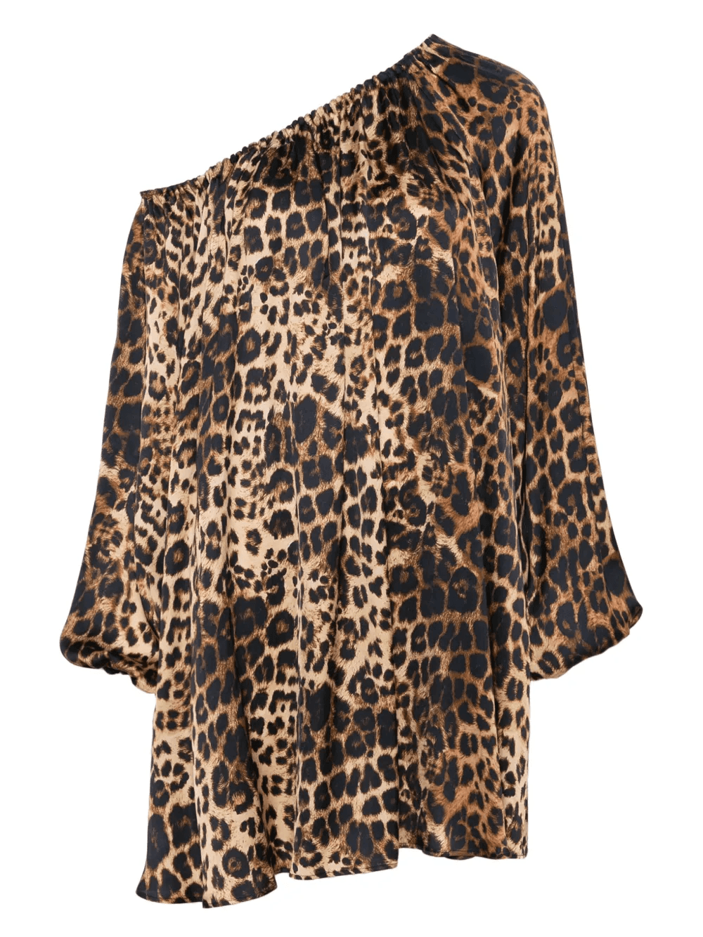 one-shoulder printed mini dress - Image 1