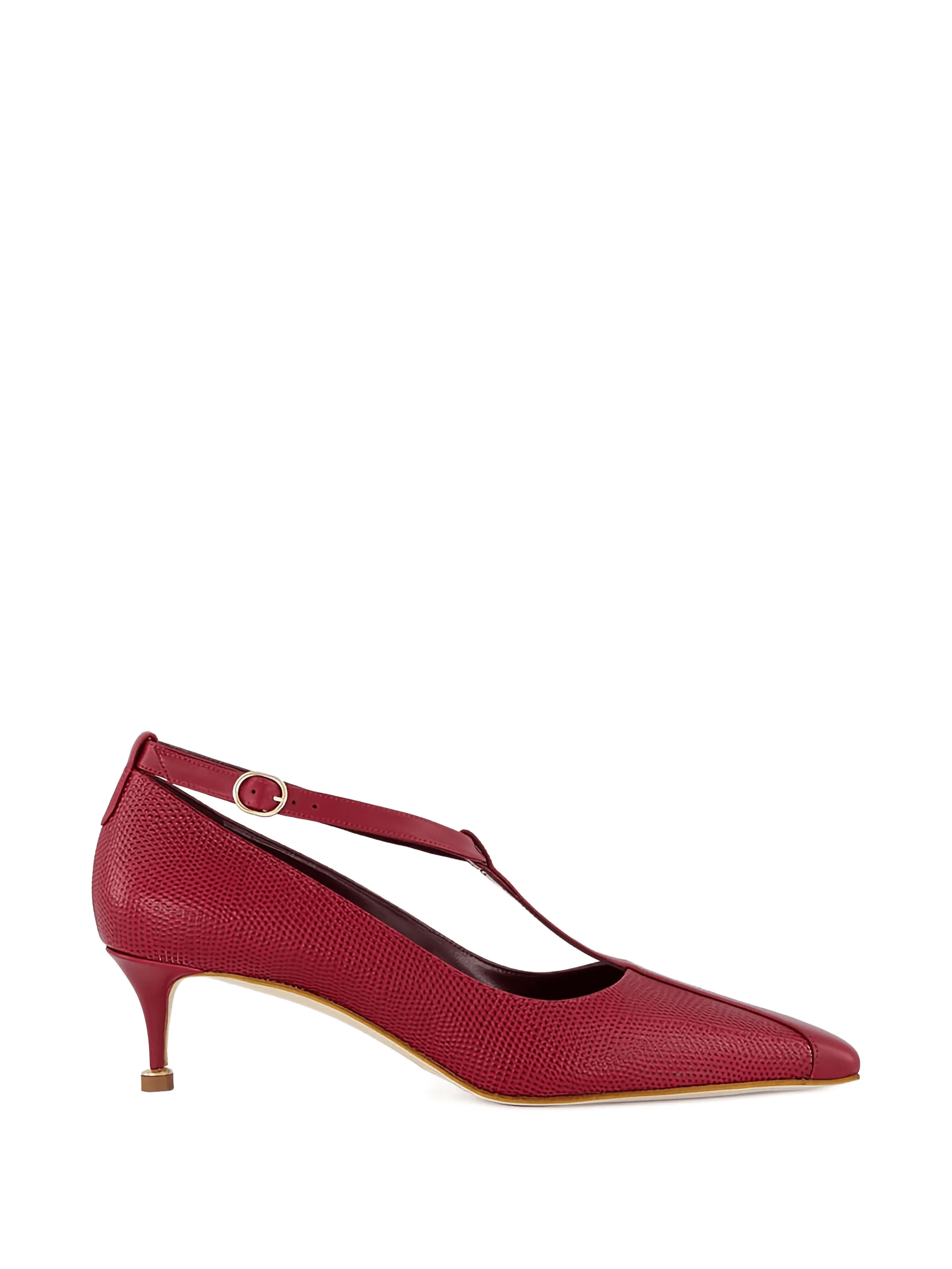 T-bar leather pumps - Image 1
