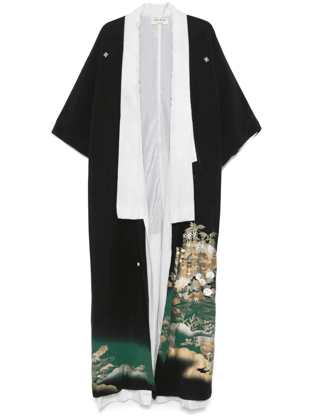 1970s illustration-print kimono - Image 1