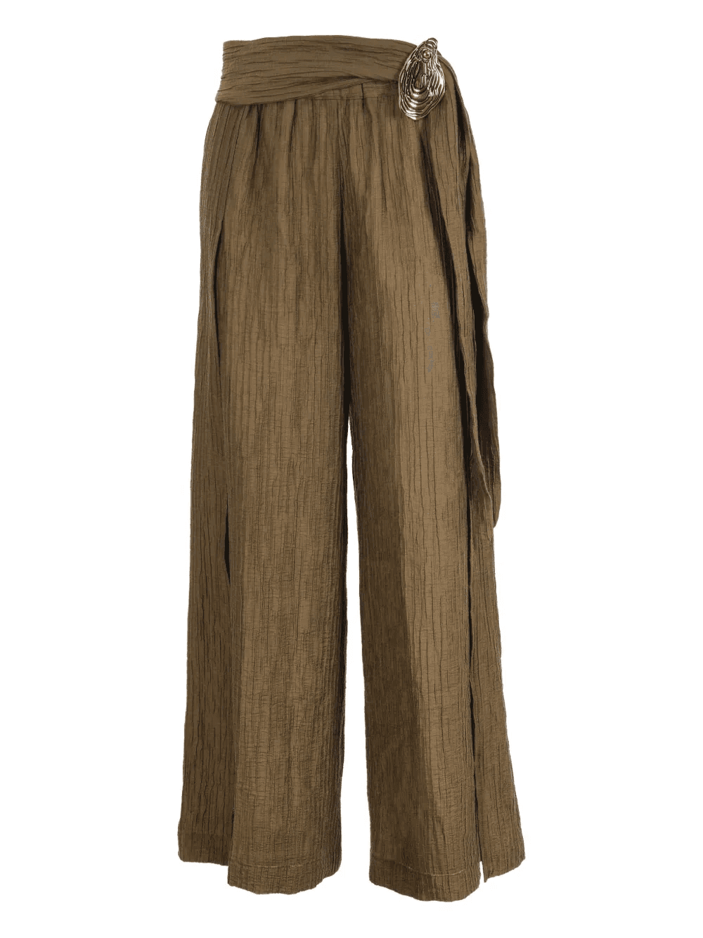 pleated ornament-embellished trousers - Image 1