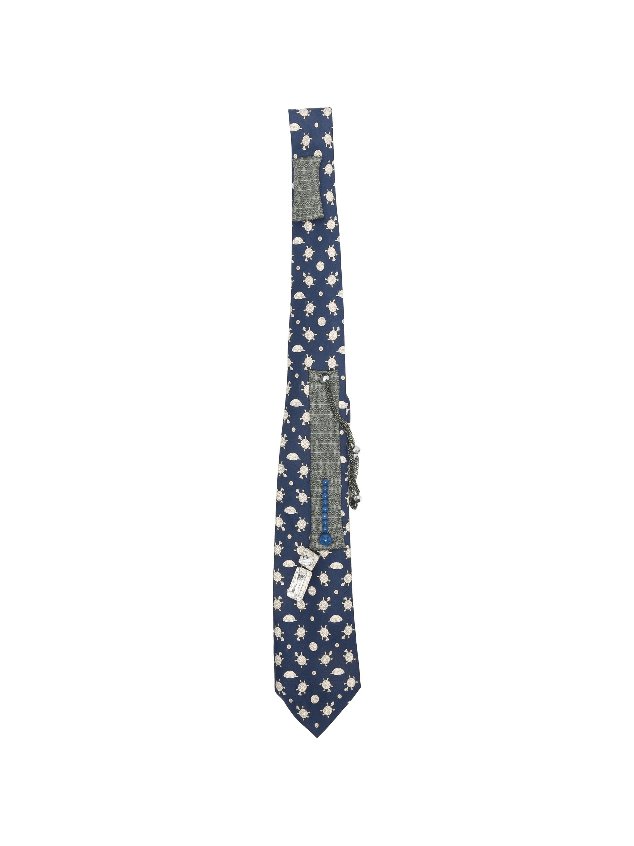 x Stefania Bertoni customised Hermés embellished turtle-print tie - Image 1