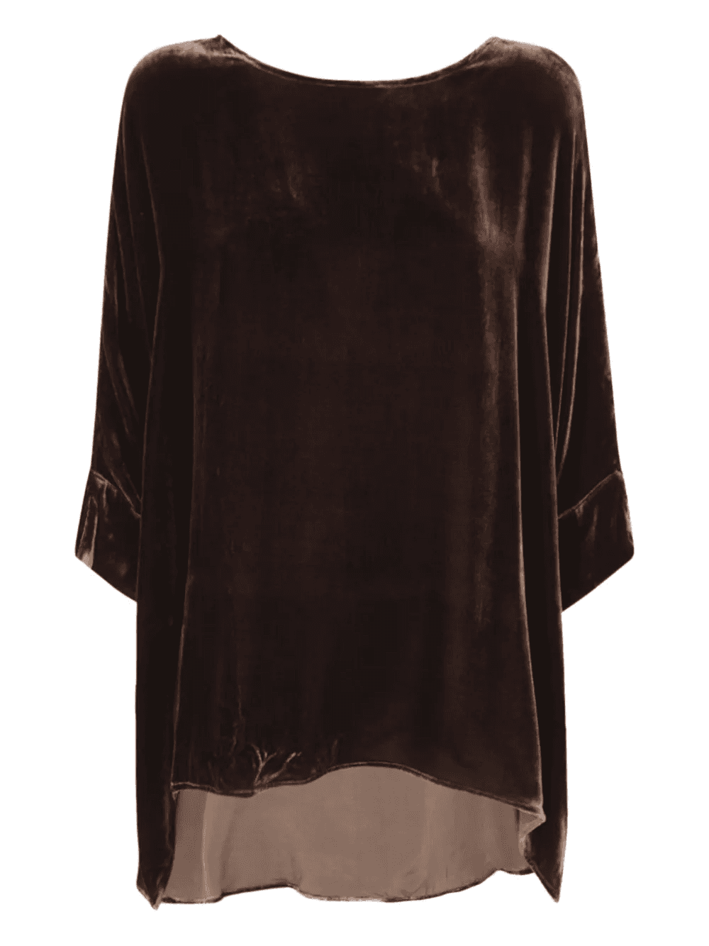 velvet boxy shirt - Image 1