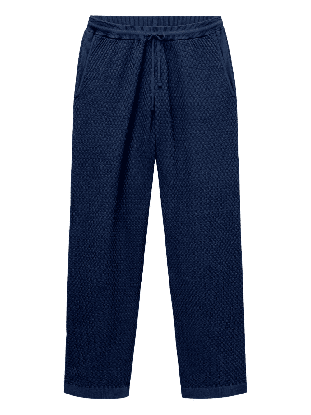 textured drawstring trousers - Image 1