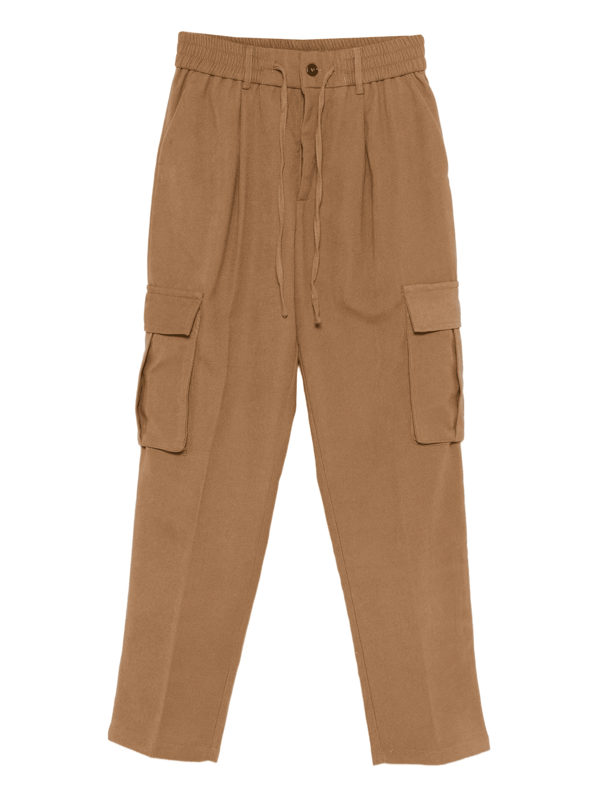 drawstring-waist cargo trousers - Image 1