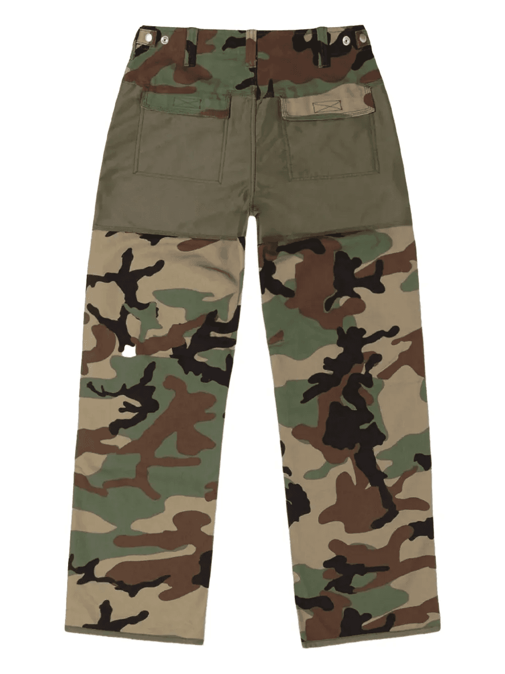 panelled camouflage performance trousers - Image 1