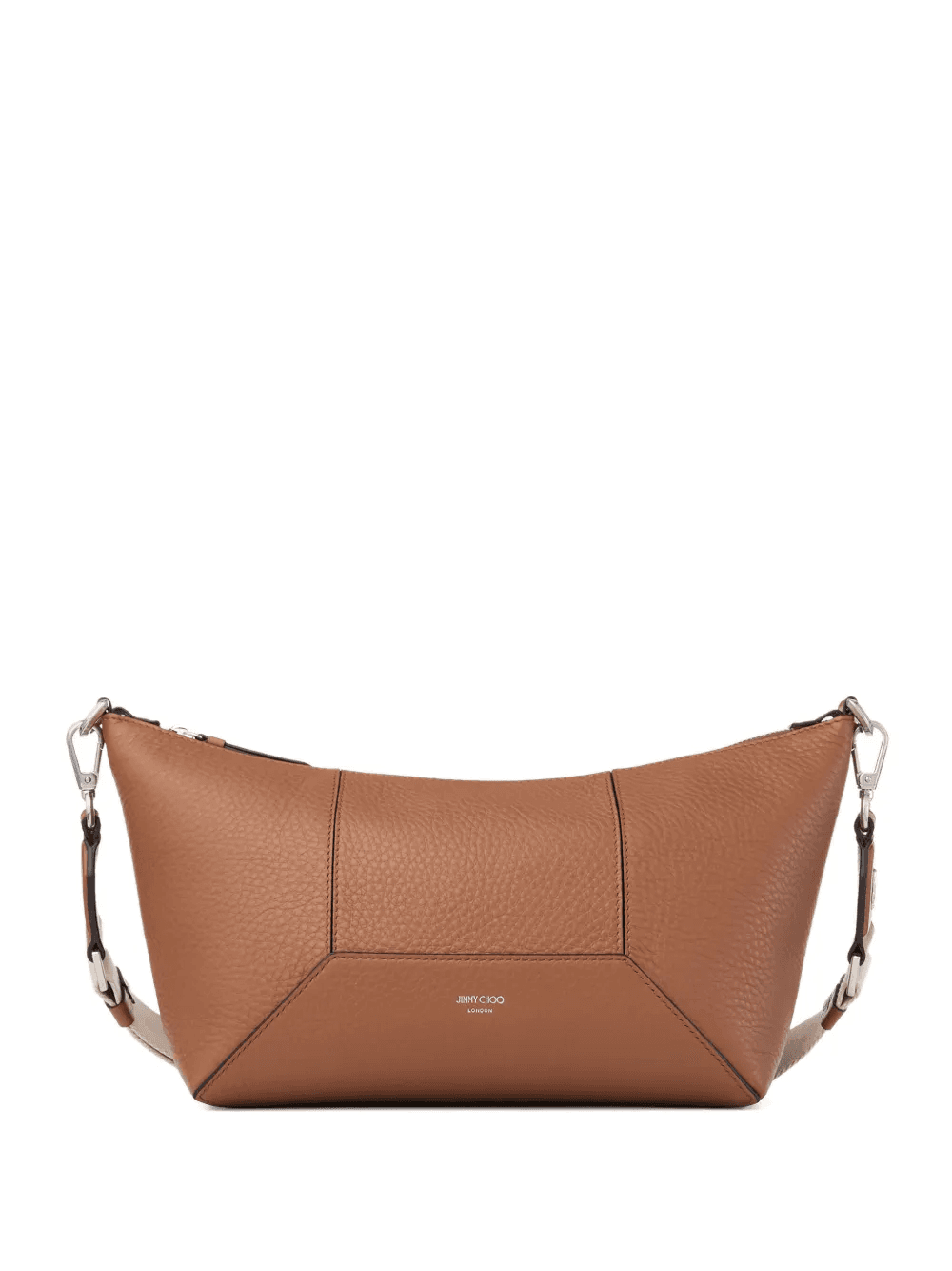 zip-detail calfskin messenger bag - Image 1