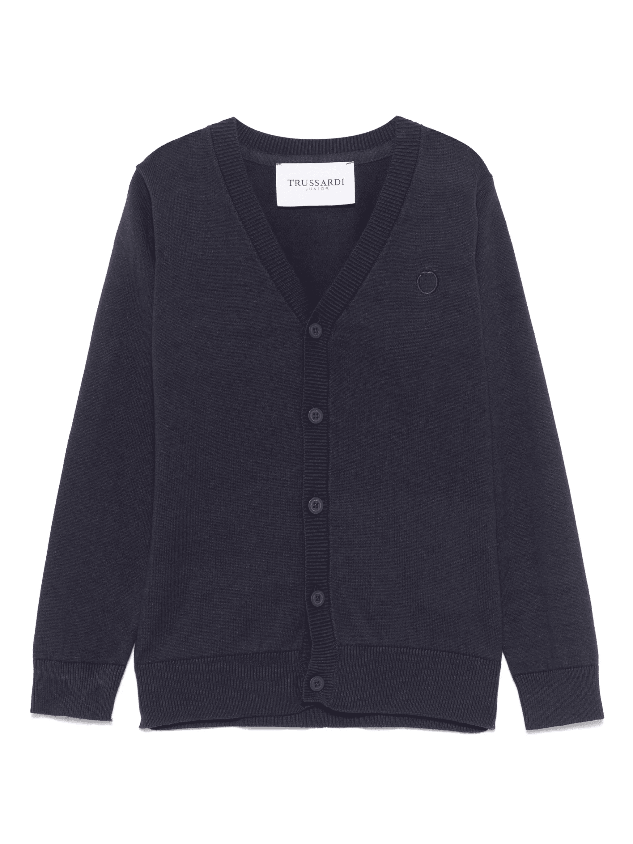 logo-embroidered cardigan - Image 1