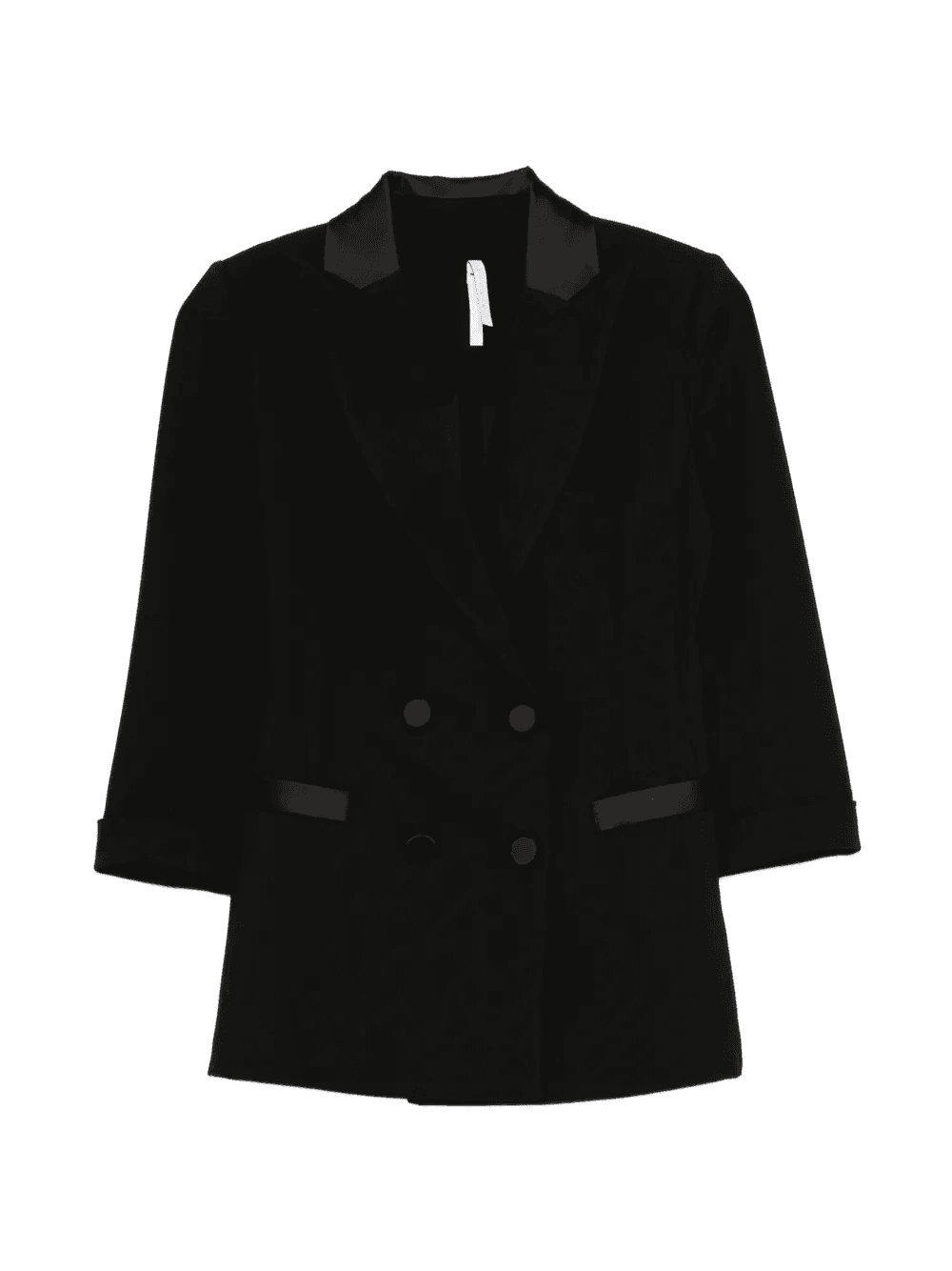 double-breasted collared blazer - Image 1