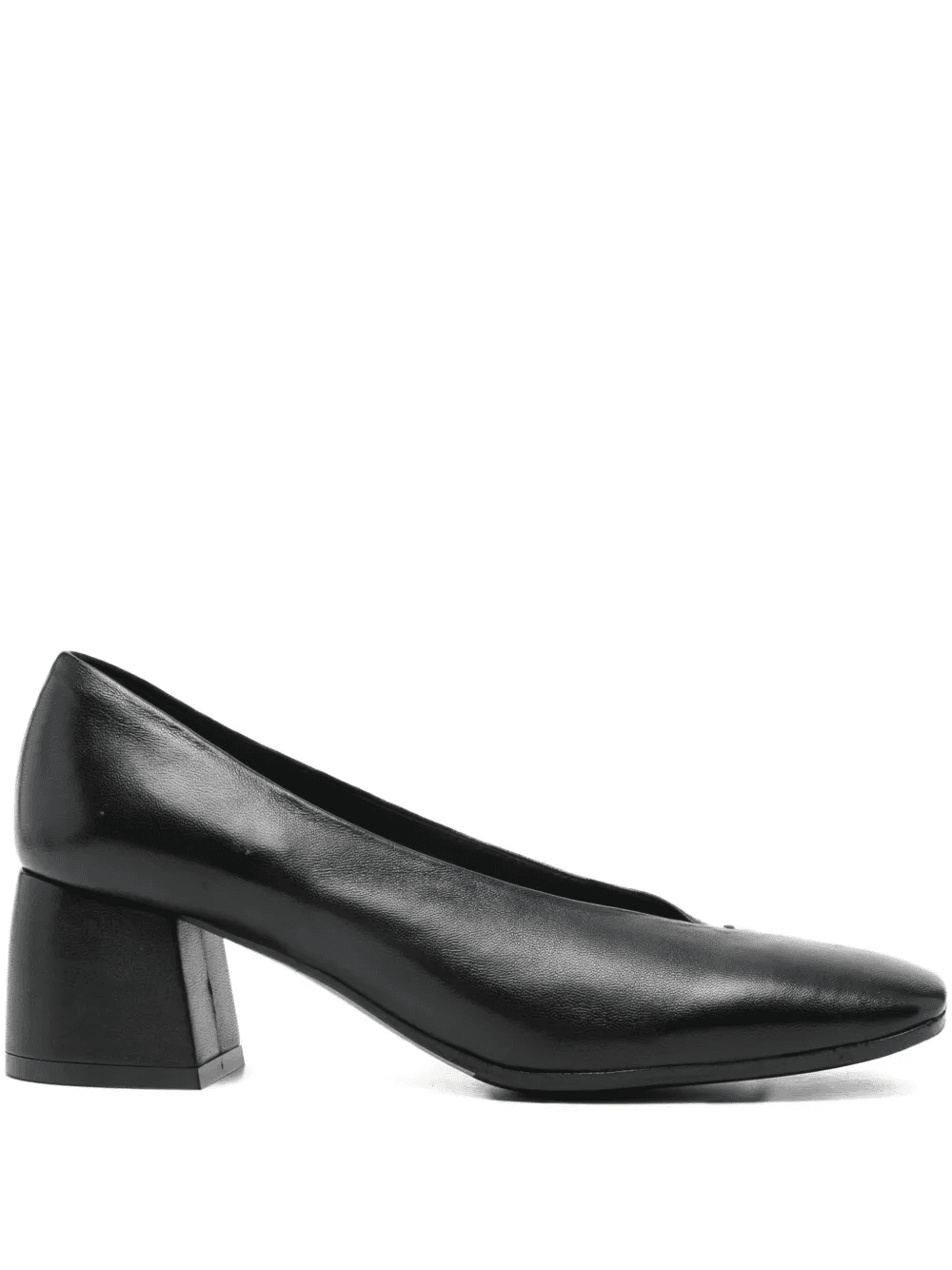 block-heel square-toe pumps - Image 1
