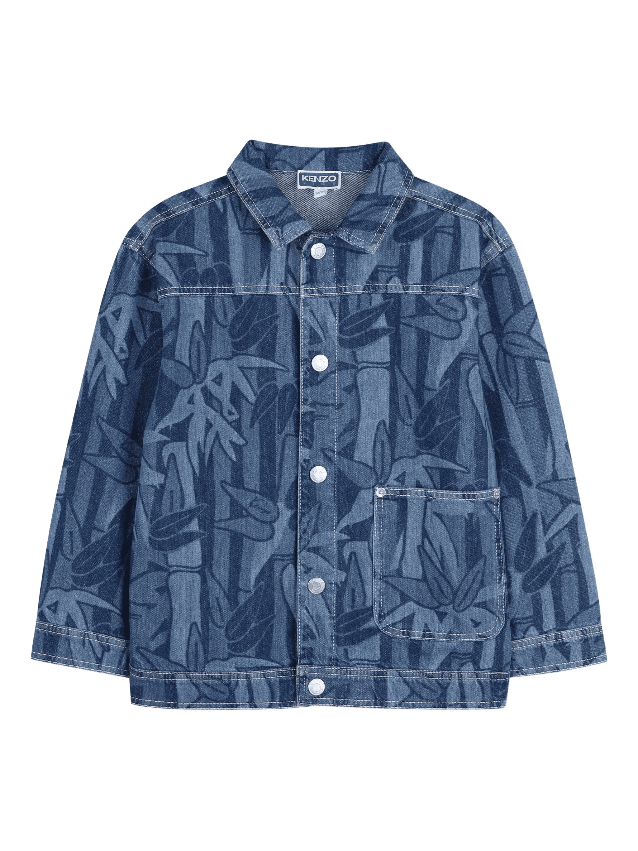 printed denim jacket - Image 1