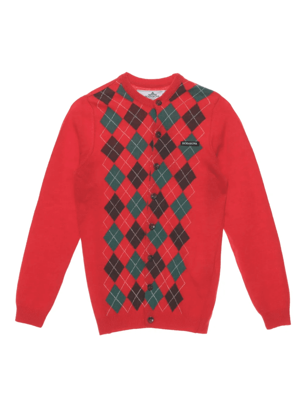 argyle-knit wool cardigan - Image 1