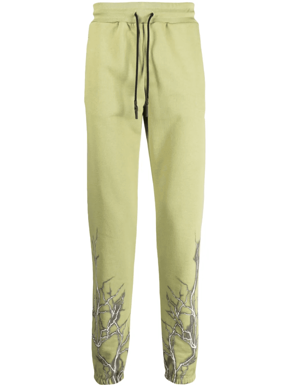 lightning-print cotton track trousers - Image 1