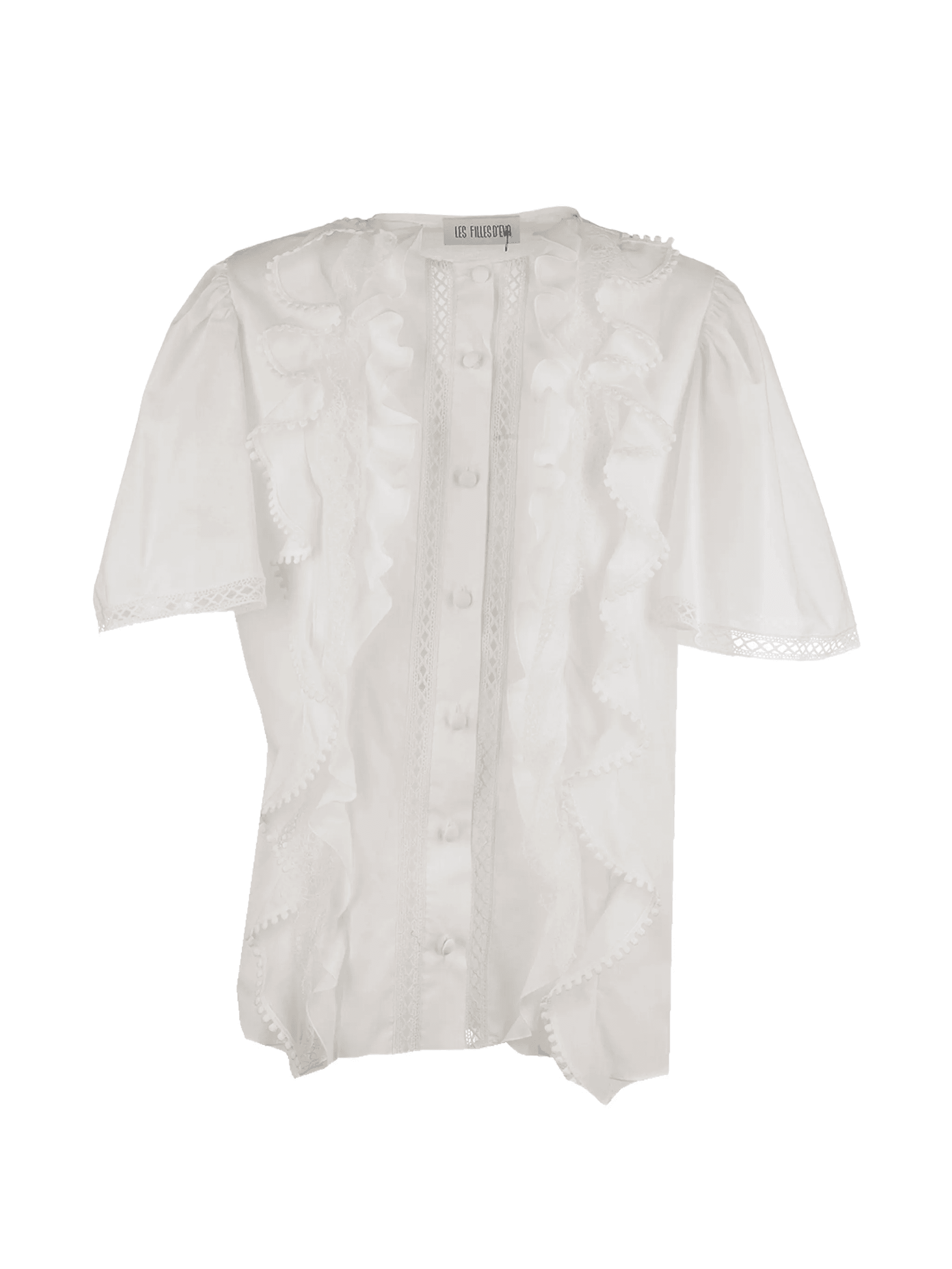 ruffled lace blouse - Image 1