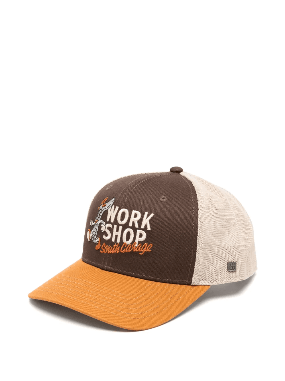 embroidered mesh-panel cap - Image 1