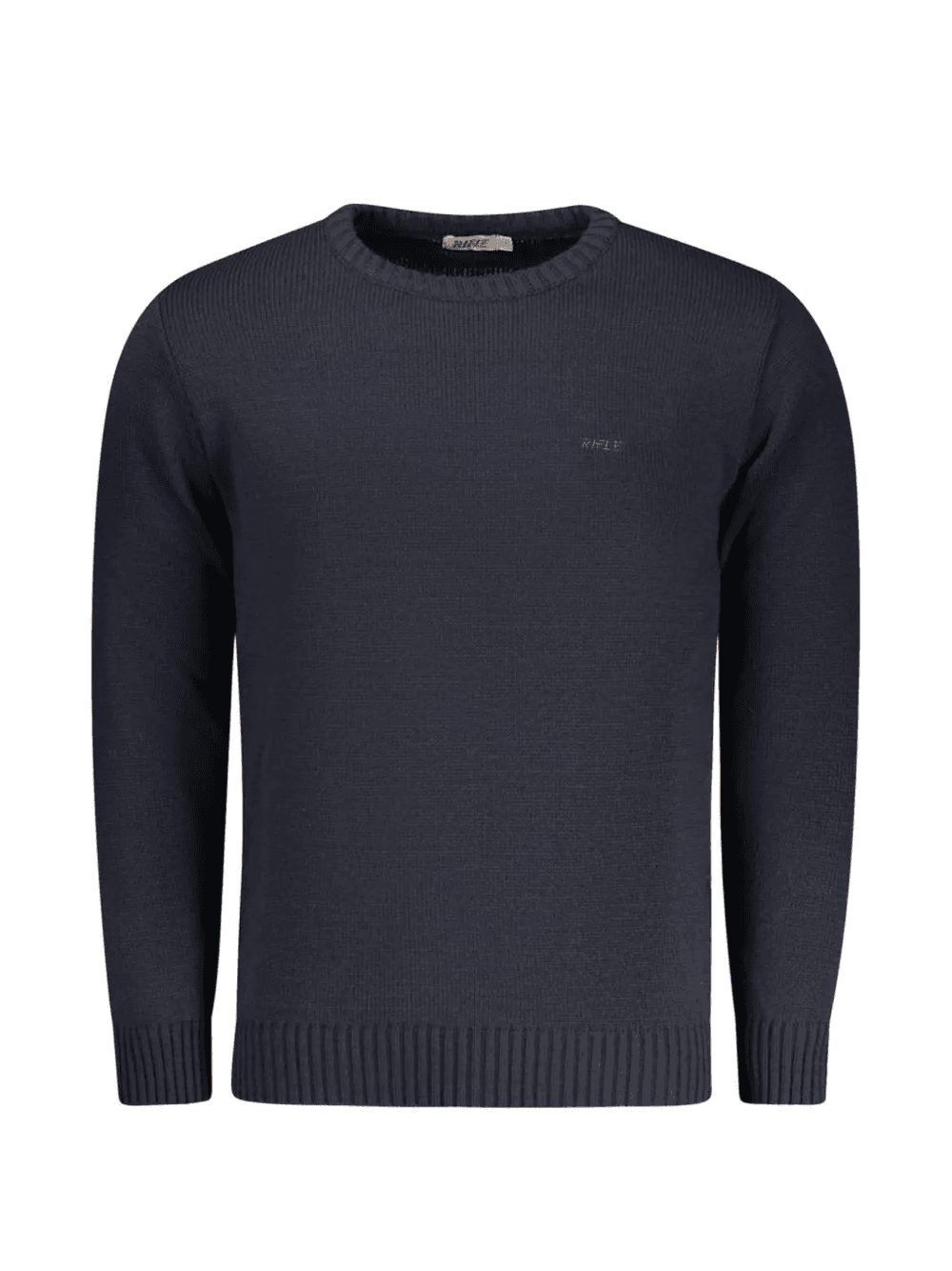 embroidered-logo fine-knit sweater - Image 1