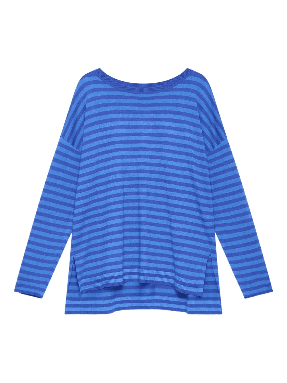 striped round-neck T-shirt - Image 1