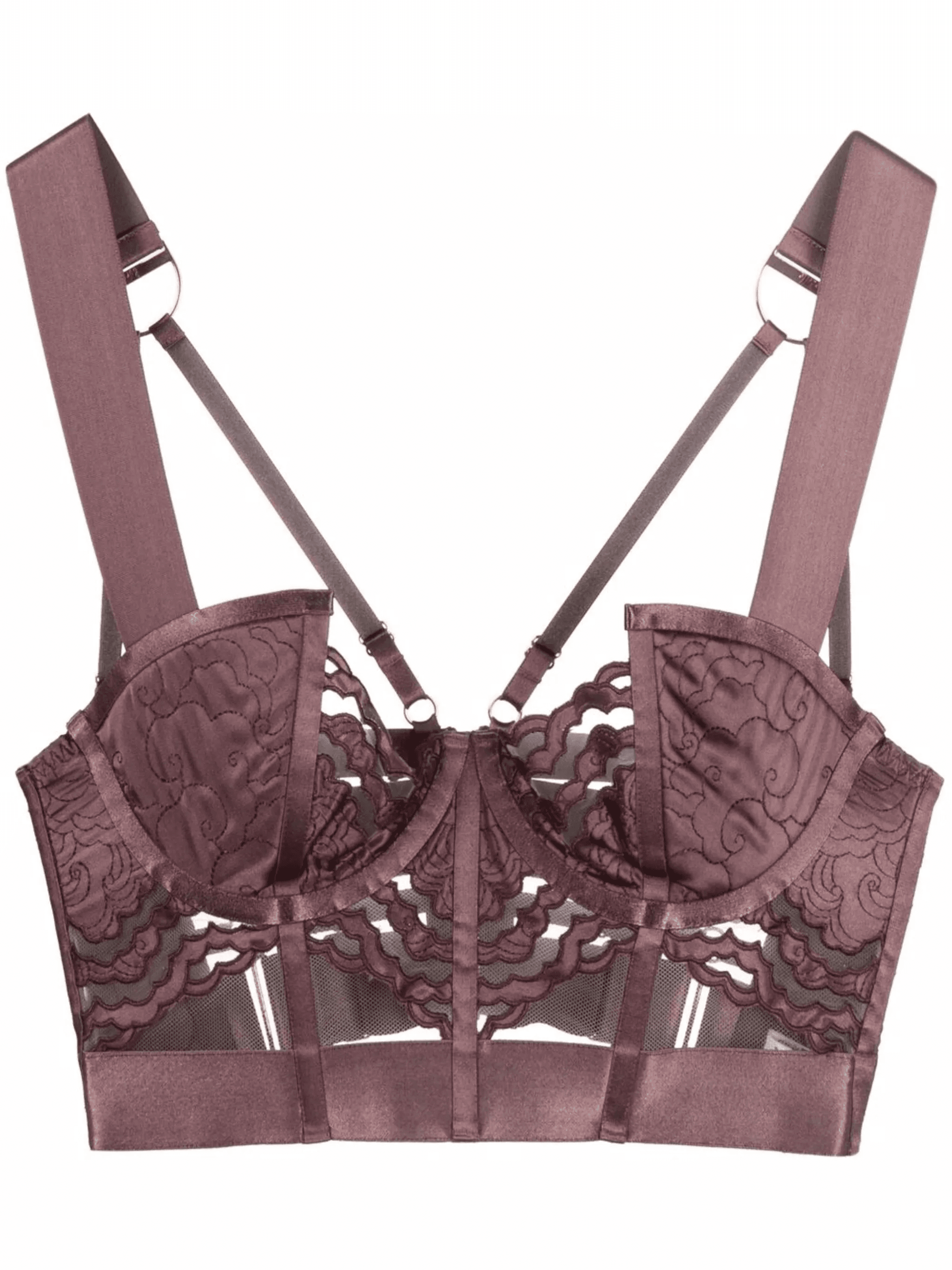 Dala underwired satin bra - Image 1