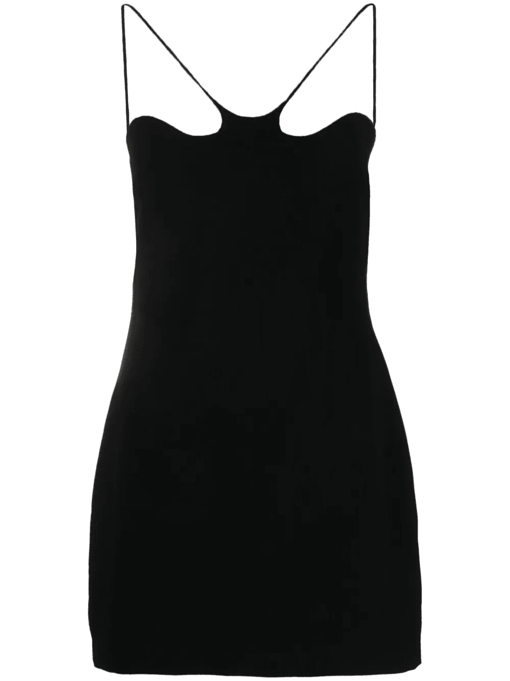 curvy-neckline minidress - Image 1