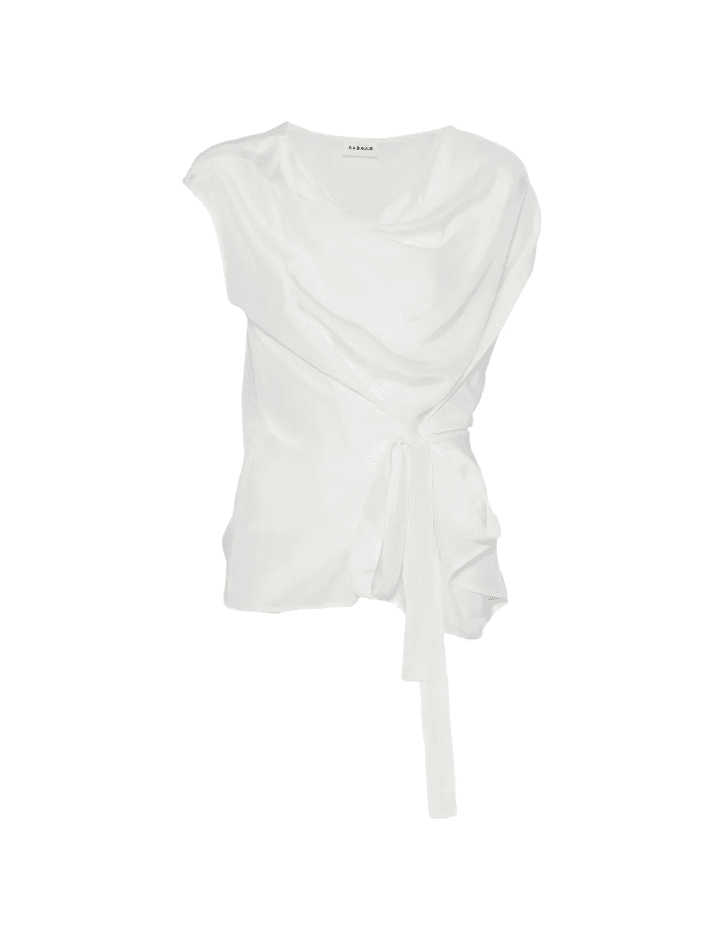 Saxon cowl-neck tie blouse - Image 1