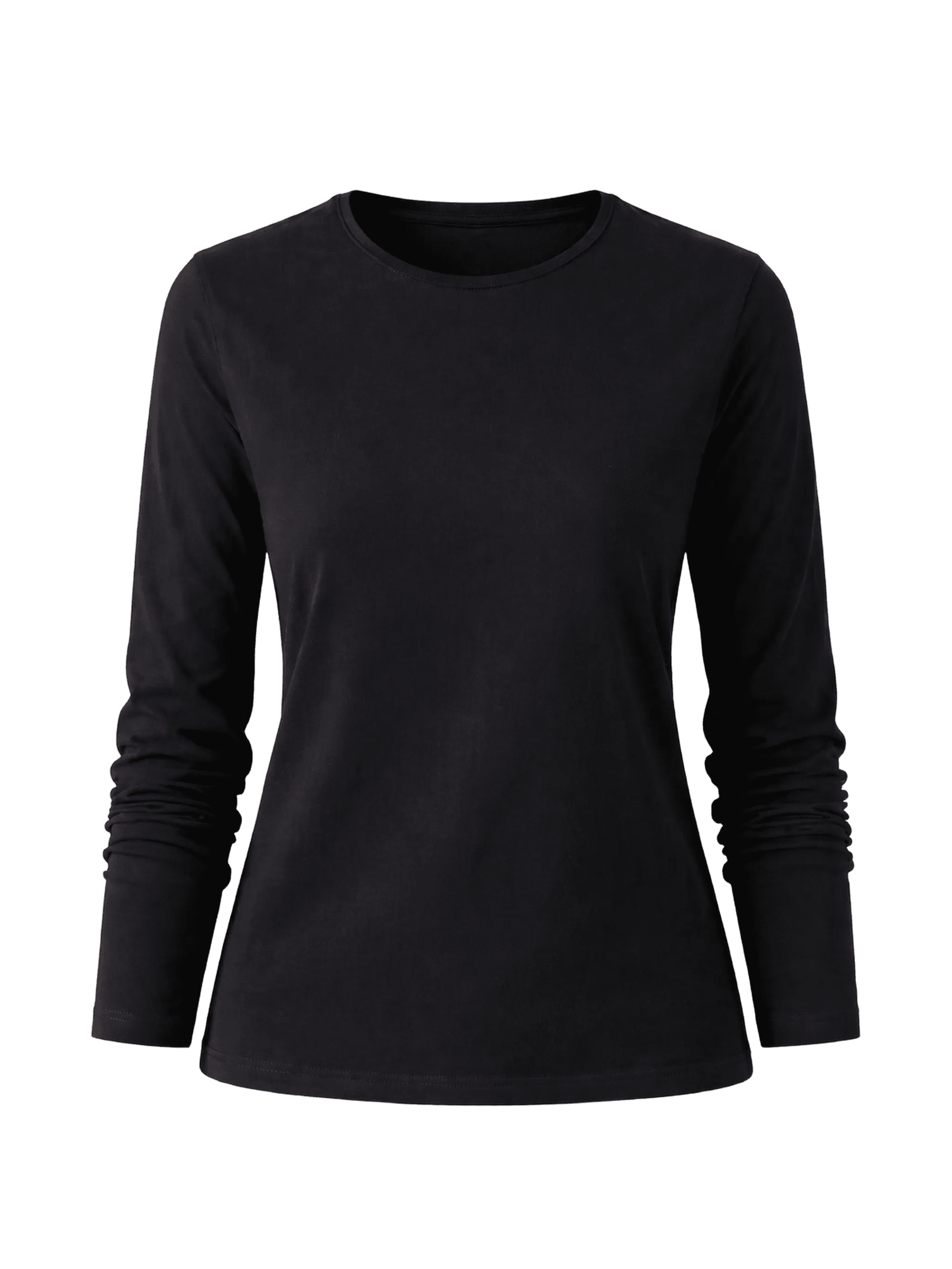 crew neck long-sleeved T-shirt - Image 1