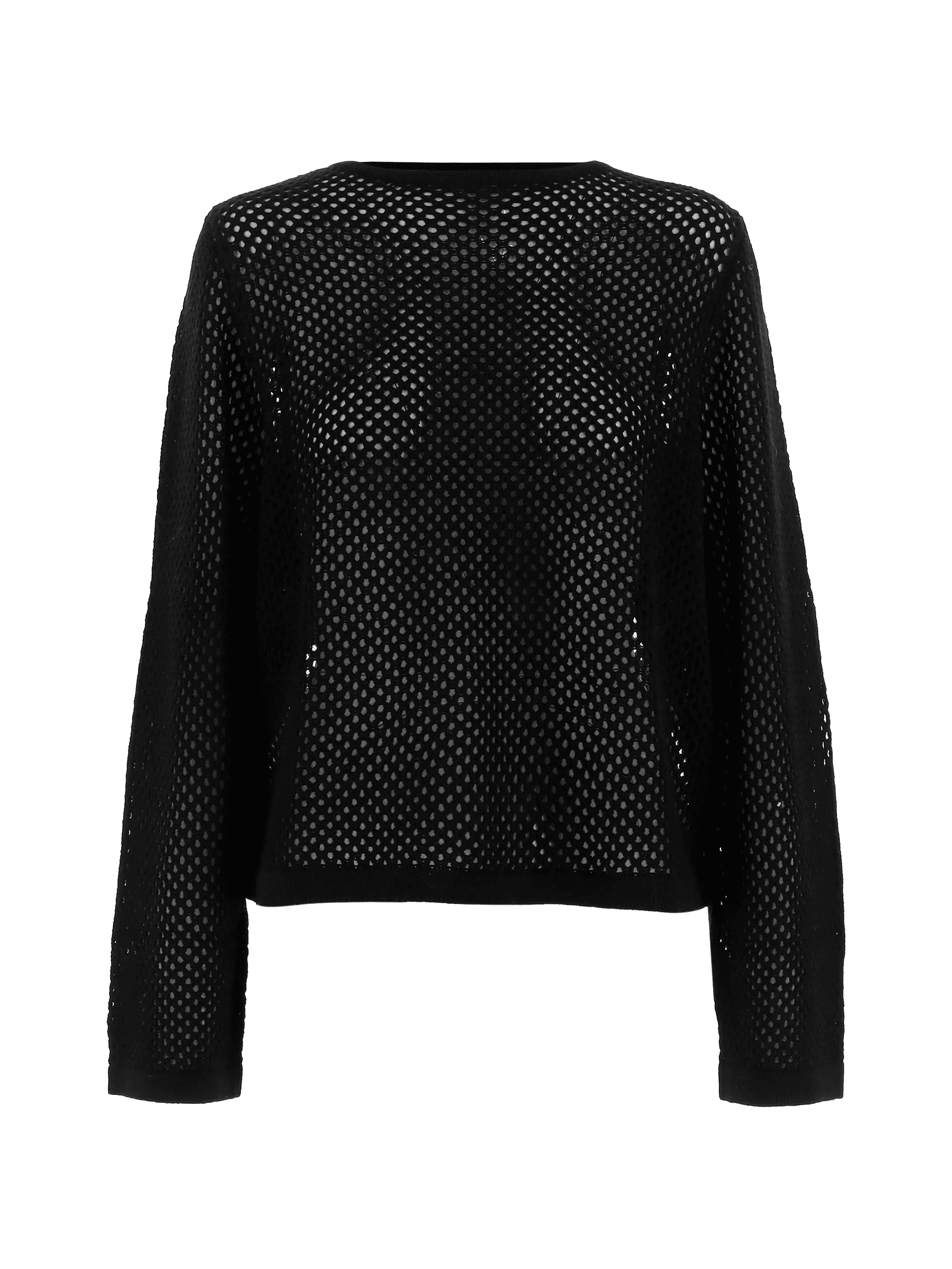 geometric openwork sweater - Image 1