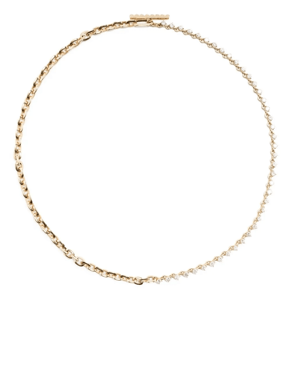 18kt yellow gold Éclat diamond tennis necklace - Image 1