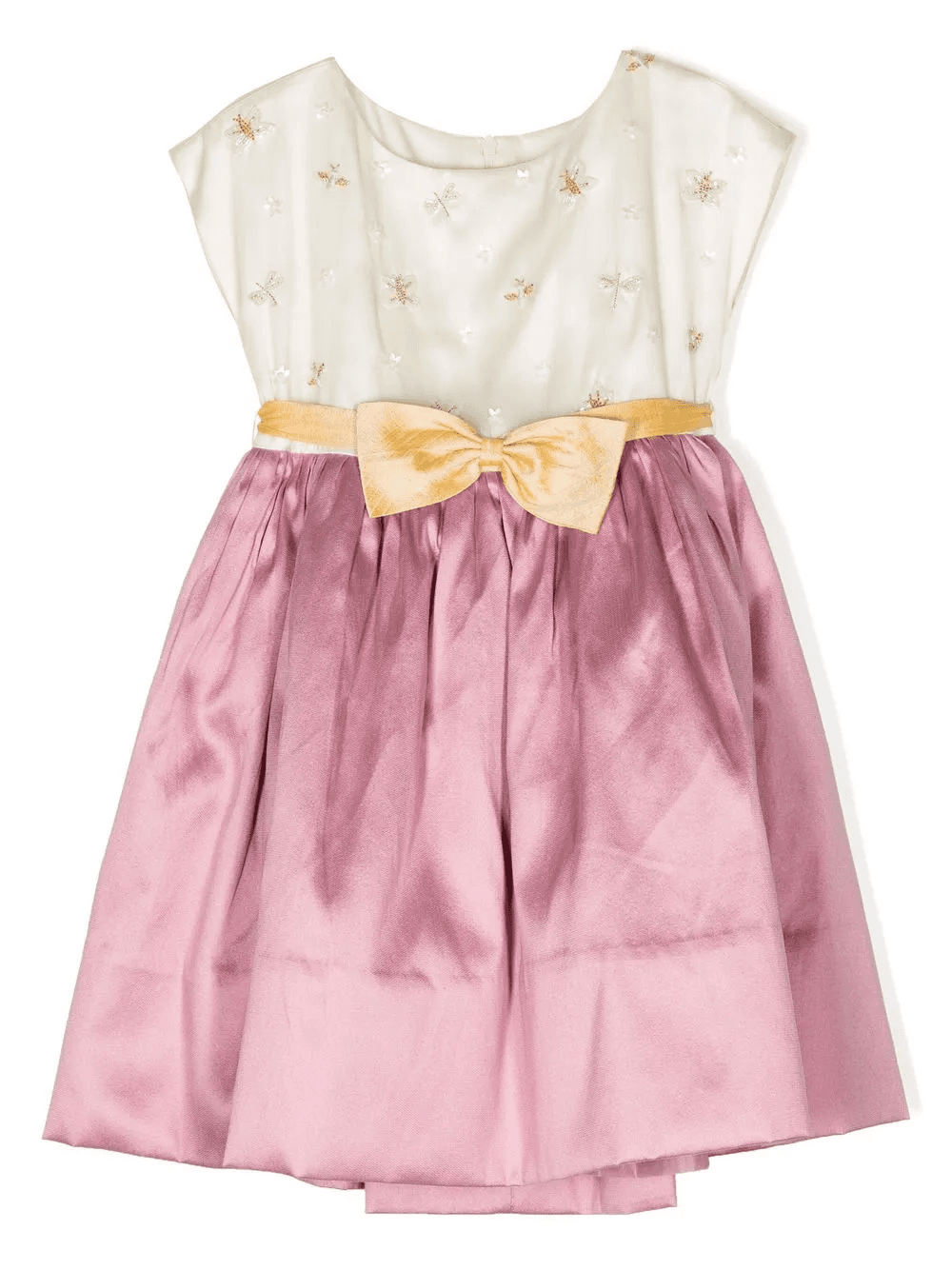 cap-sleeve bow midi dress - Image 1
