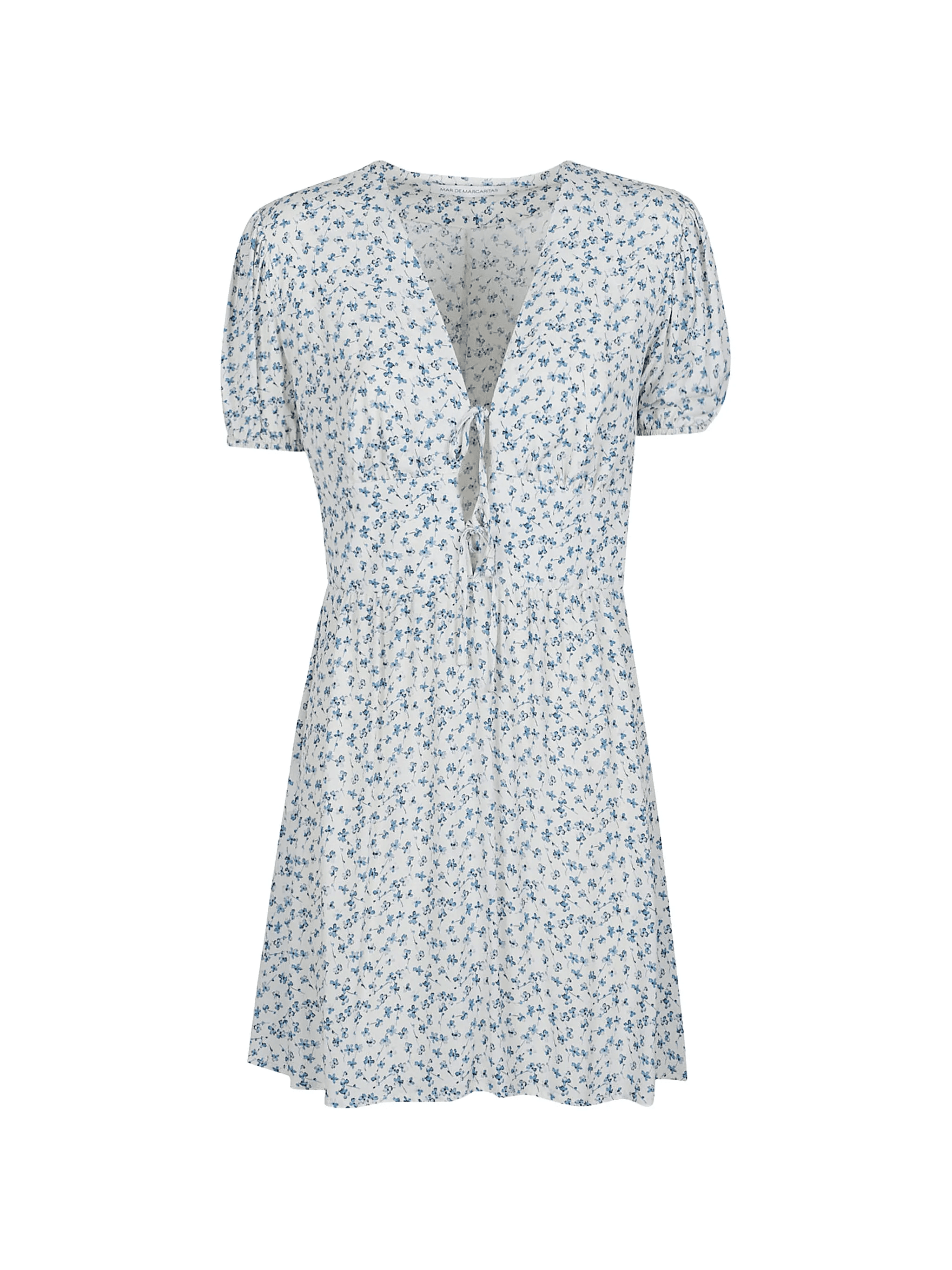 Athena floral tie-detail mini dress - Image 1