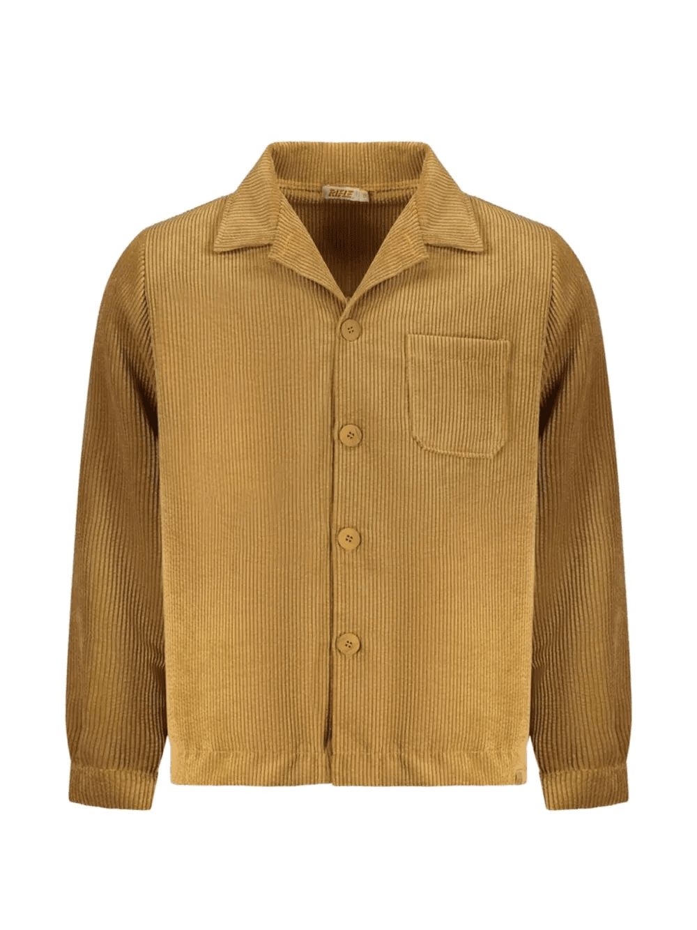 corduroy notched-collar shirt jacket - Image 1