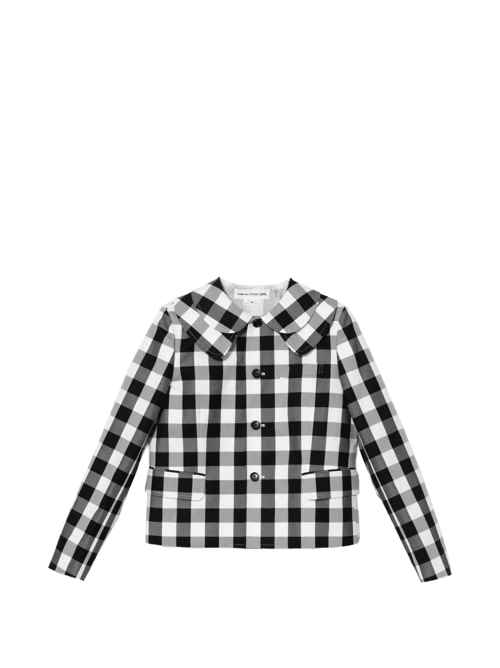 gingham collared jacket - Image 1
