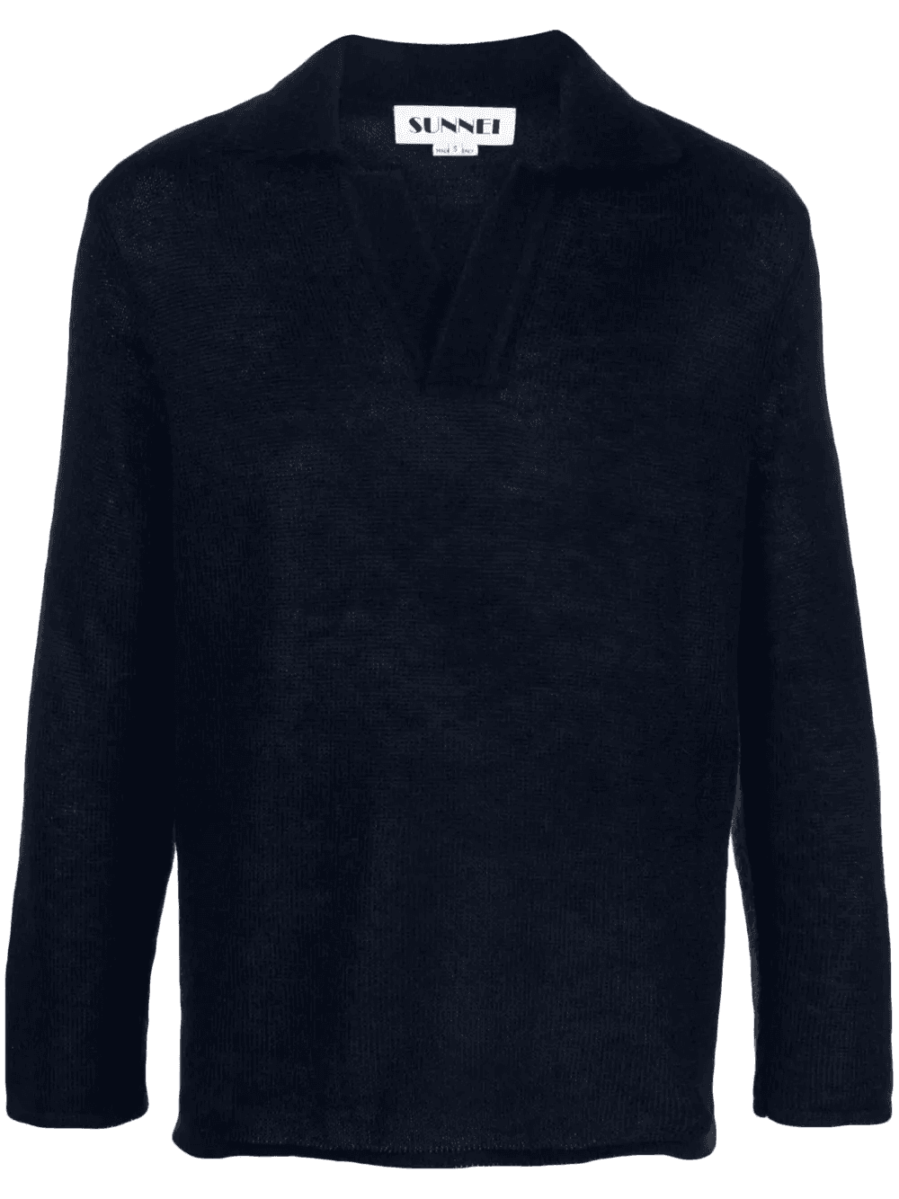 textured mohair-blend polo short - Image 1