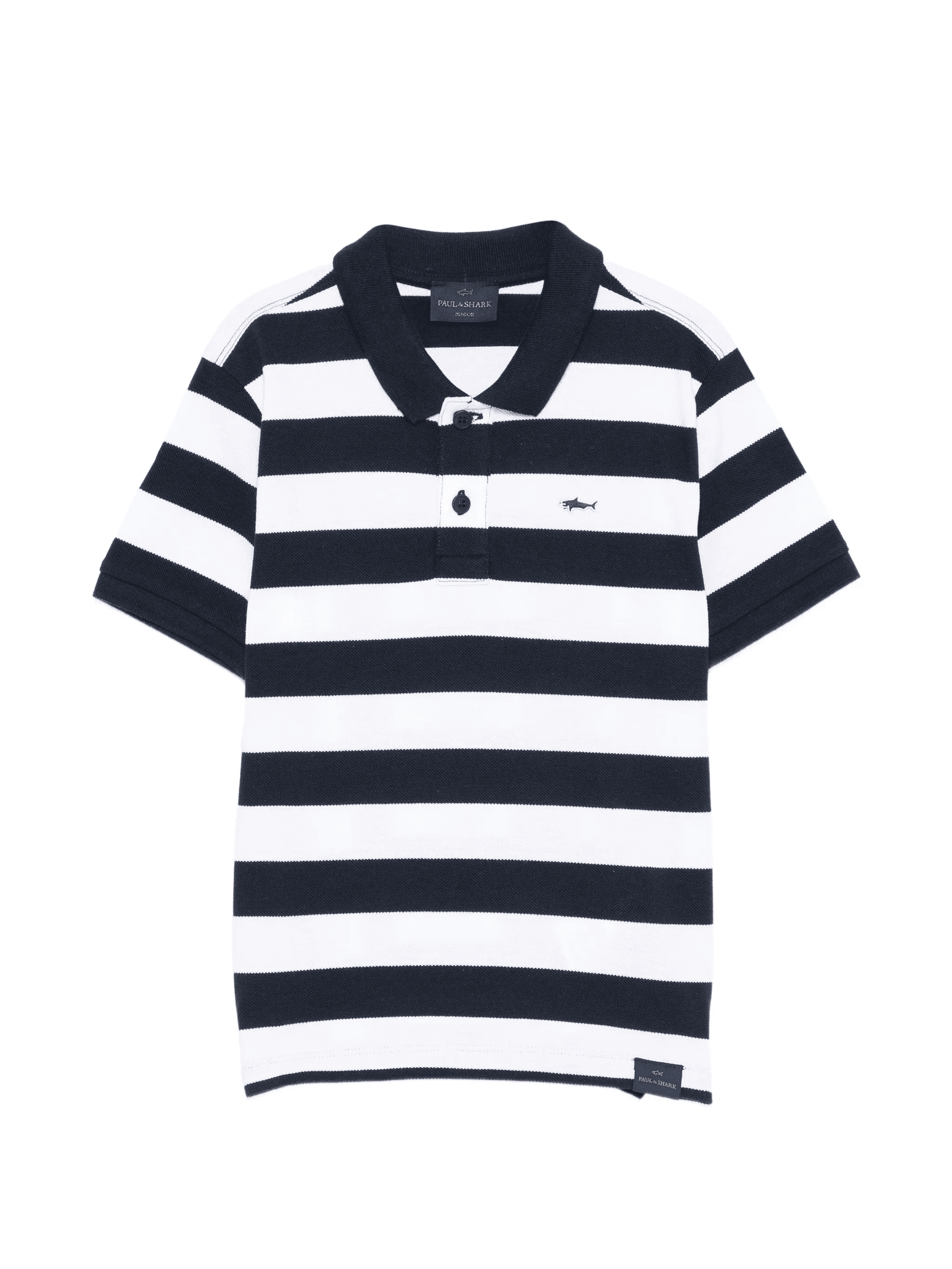 striped collared polo shirt - Image 1