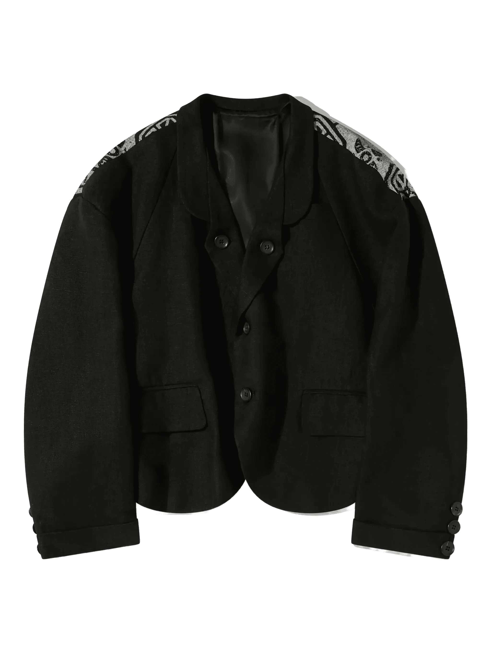 jacquard shoulder jacket - Image 1