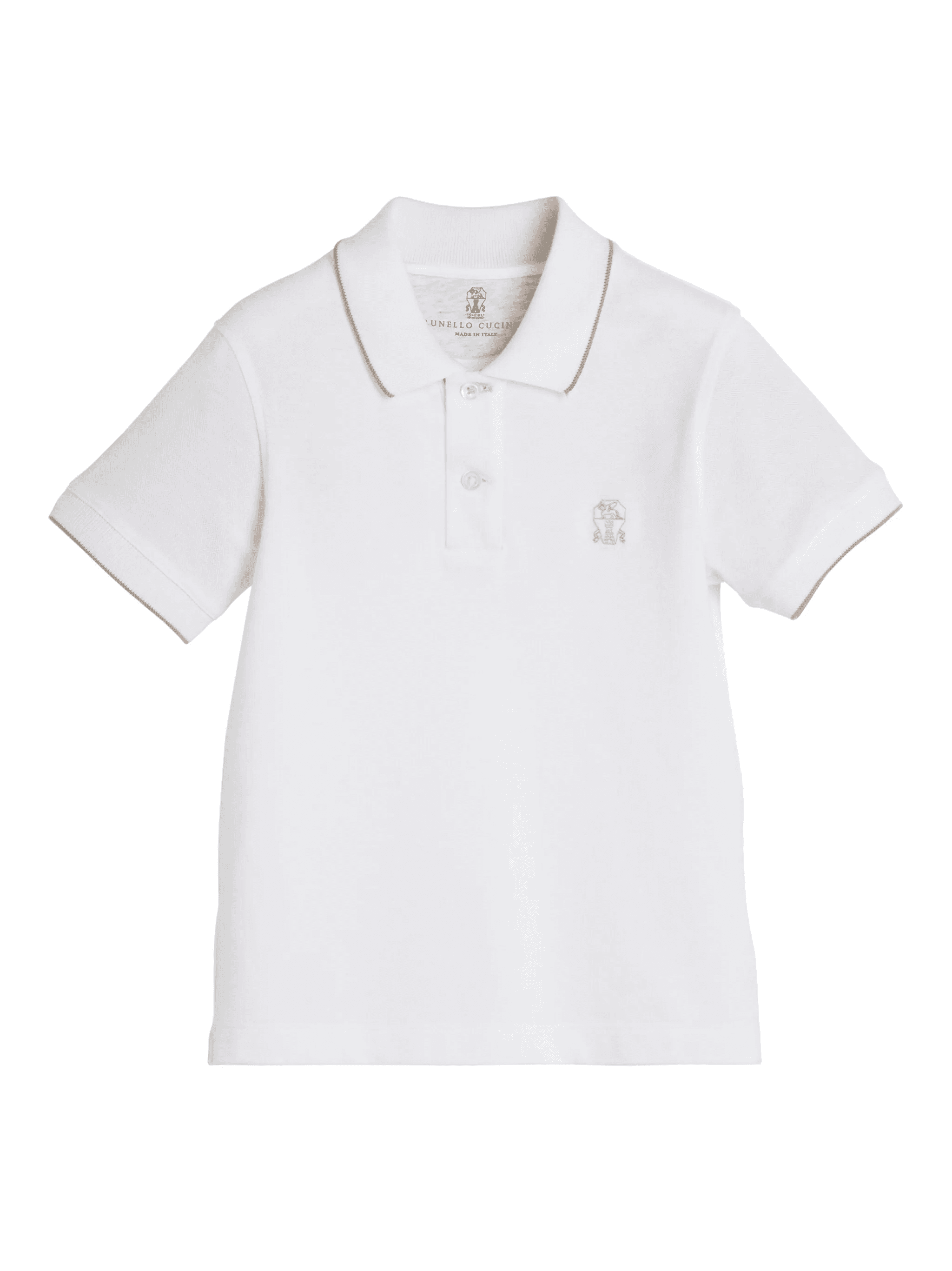 Heraldic logo-embroidered polo shirt - Image 1