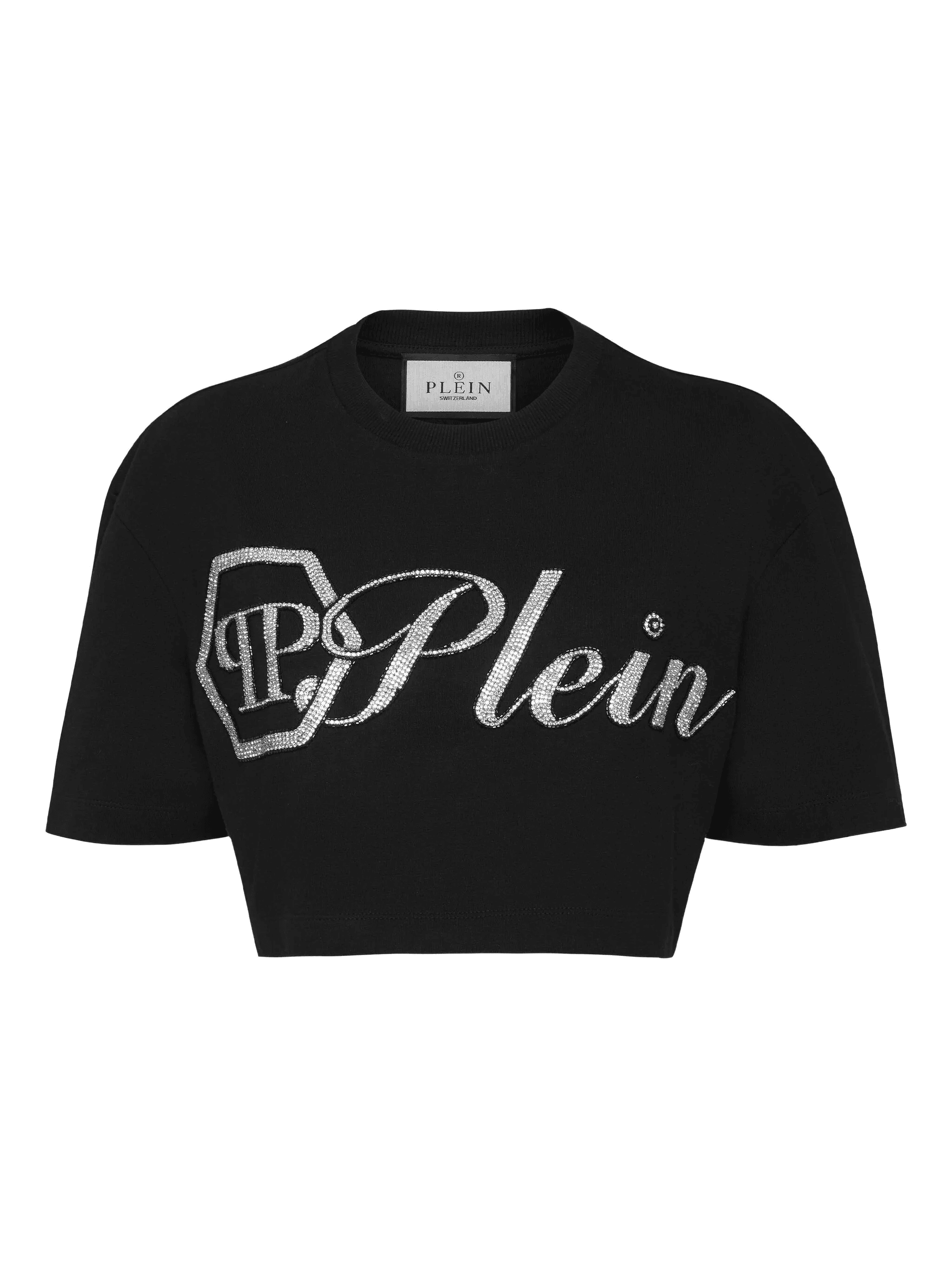 Crystal Signature cropped T-Shirt - Image 1