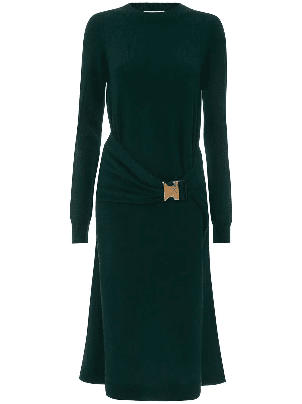 buckle-waist midi dress - Image 1