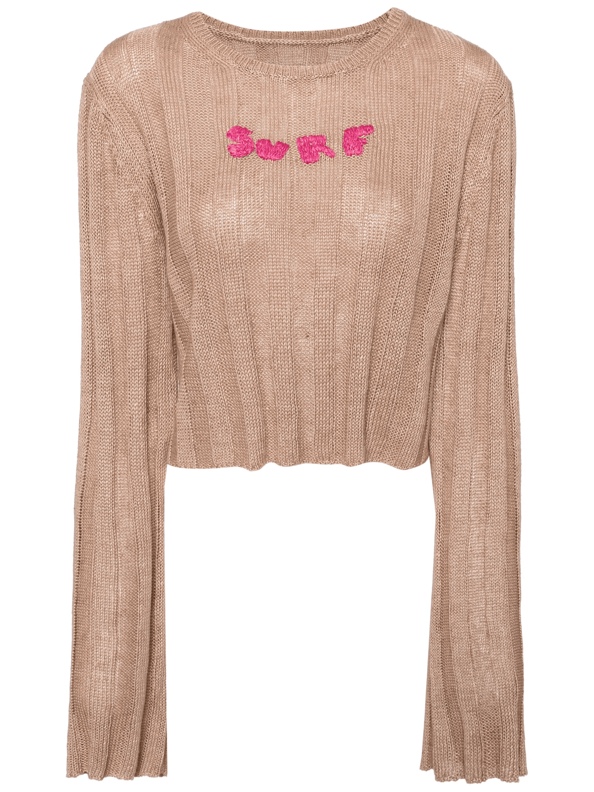 embroidered-motif linen jumper - Image 1