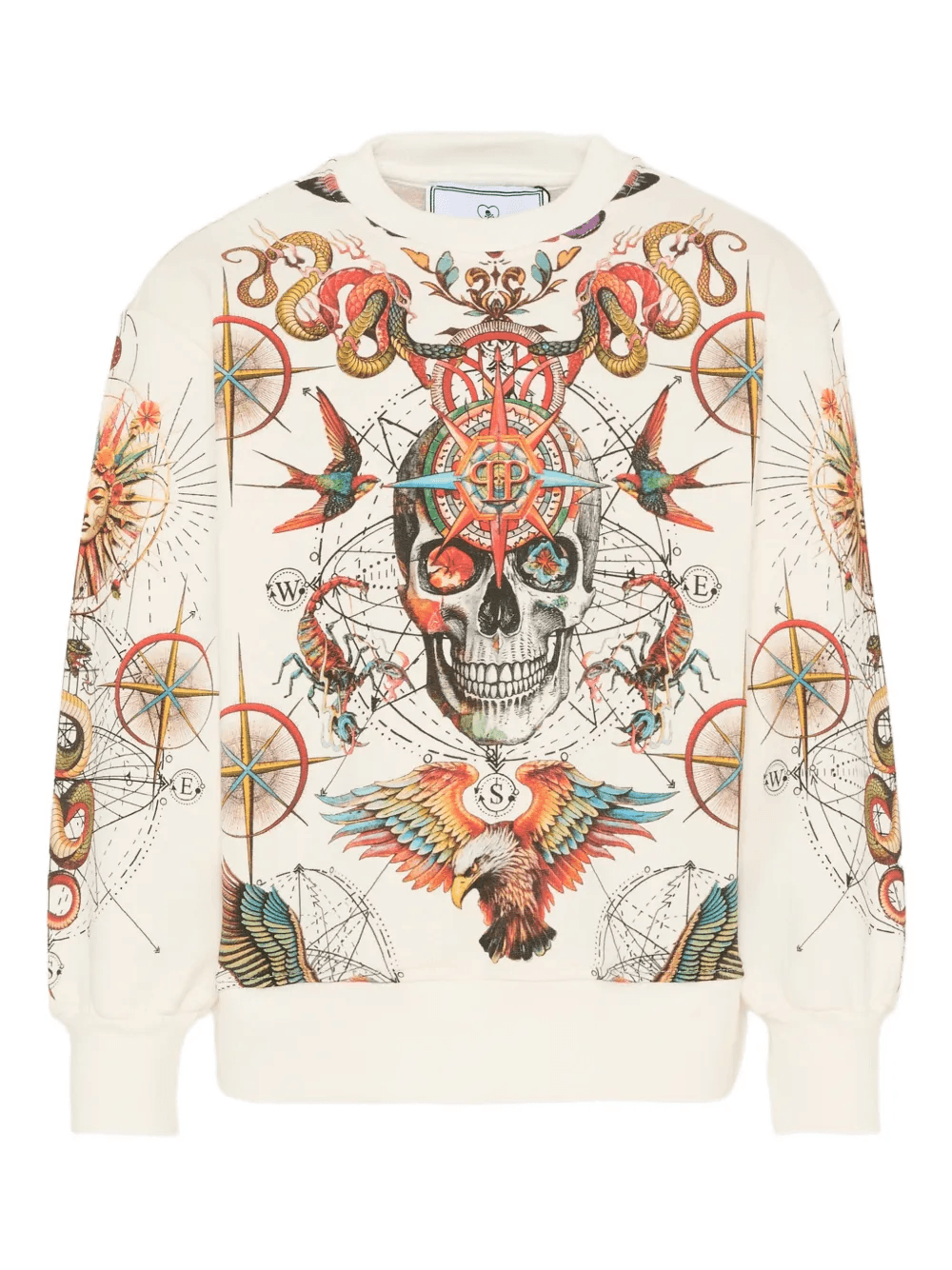 skull-print sweatshirt - Image 1
