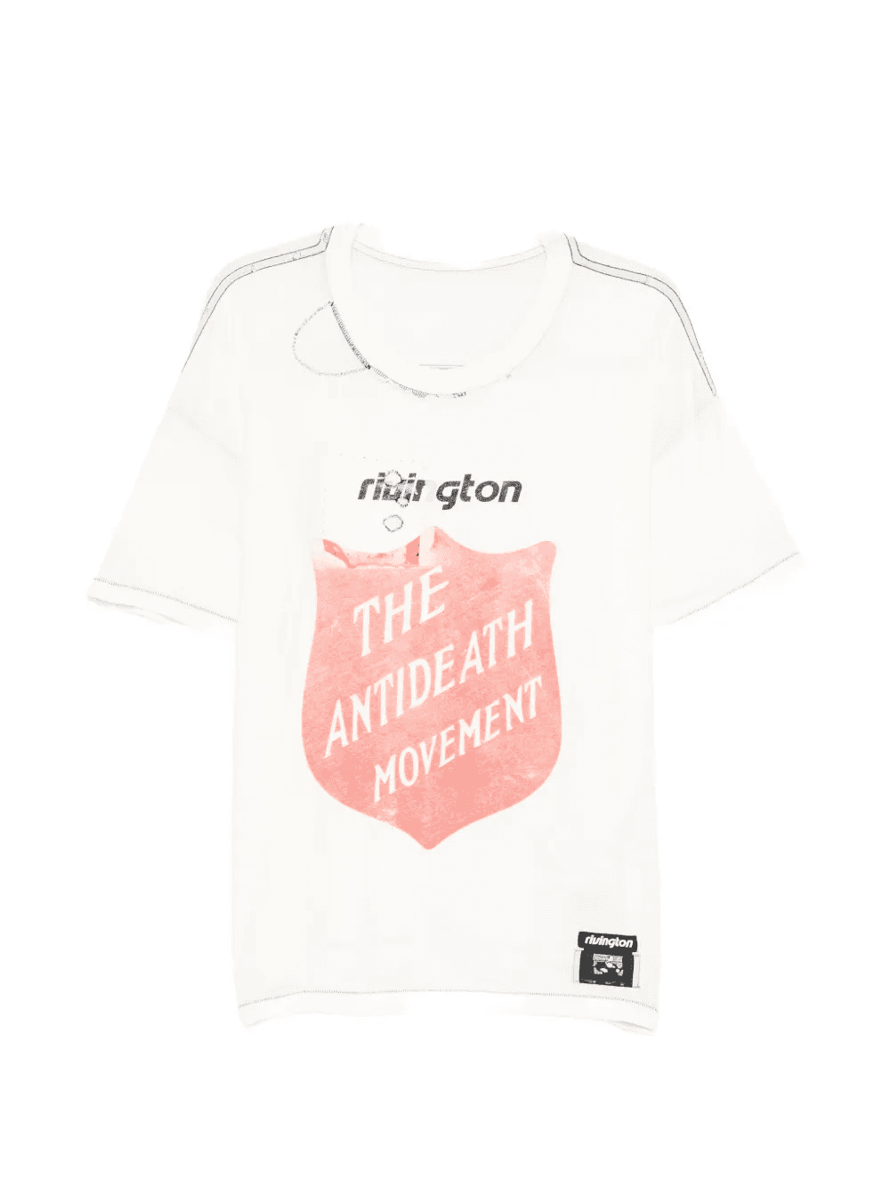 graphic-print distressed T-shirt - Image 1