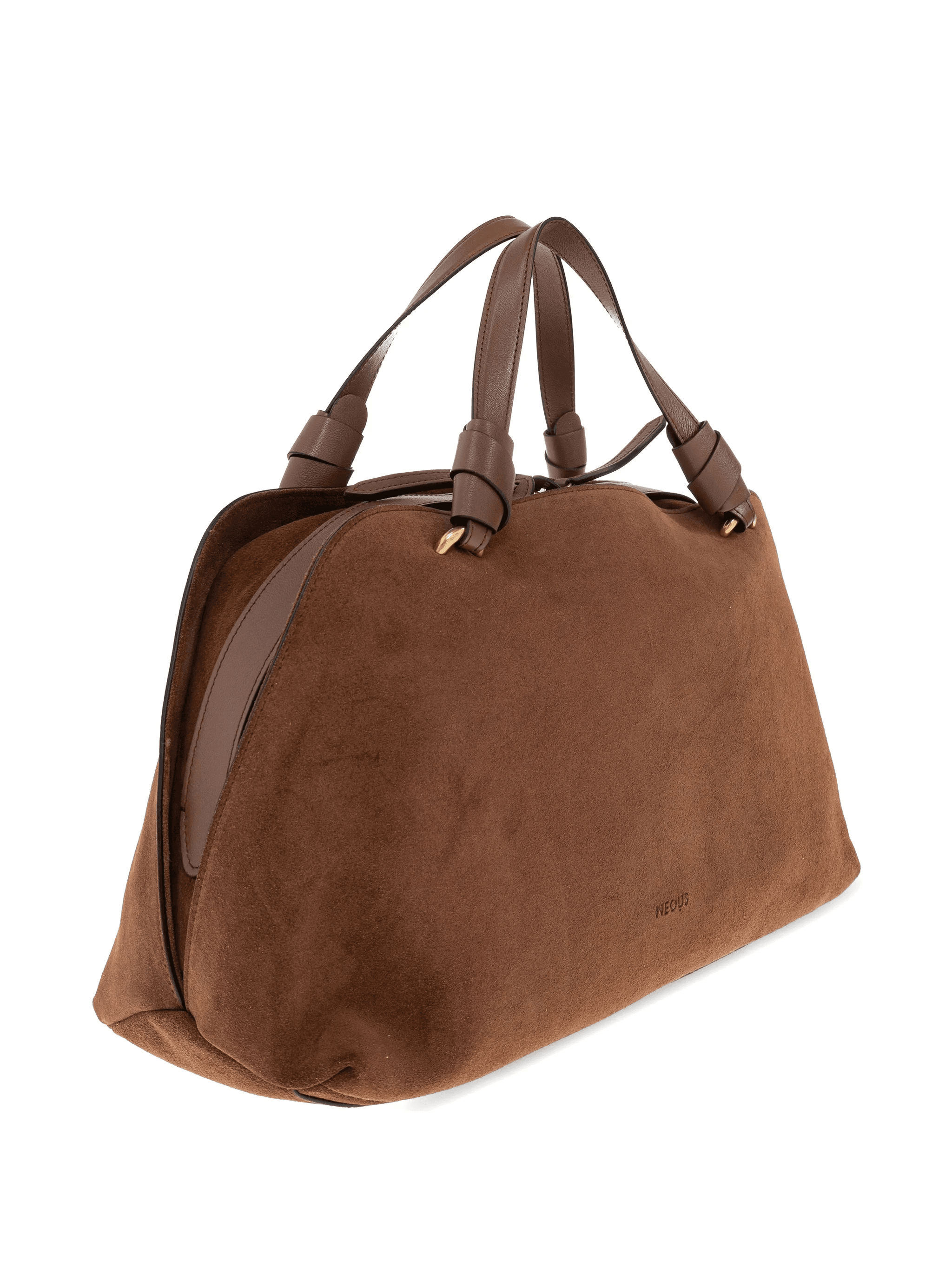 handle suede tote bag - Image 1