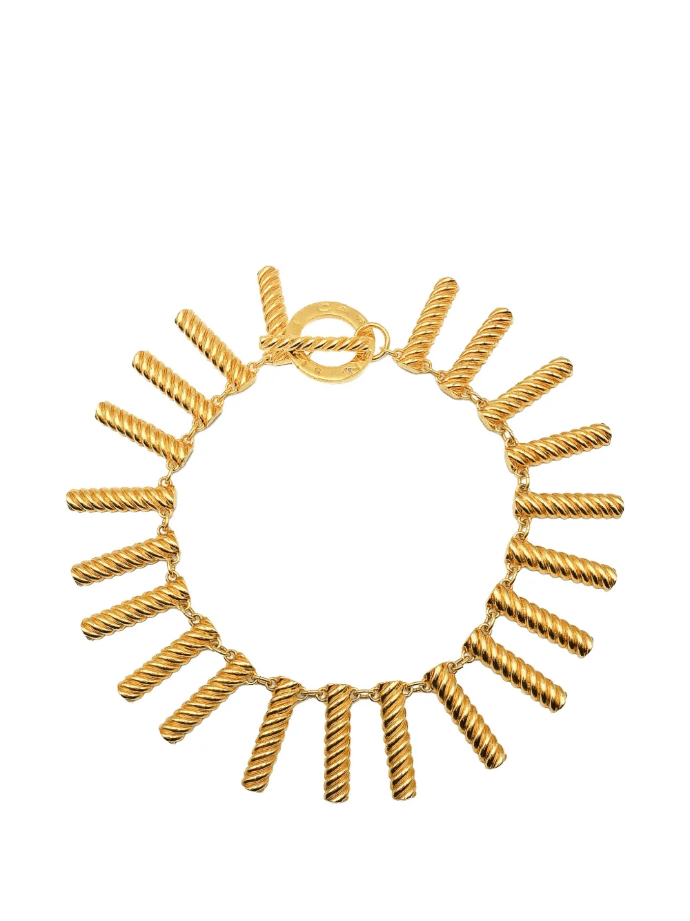 1970s sunburst logo-clasp collar - Image 1