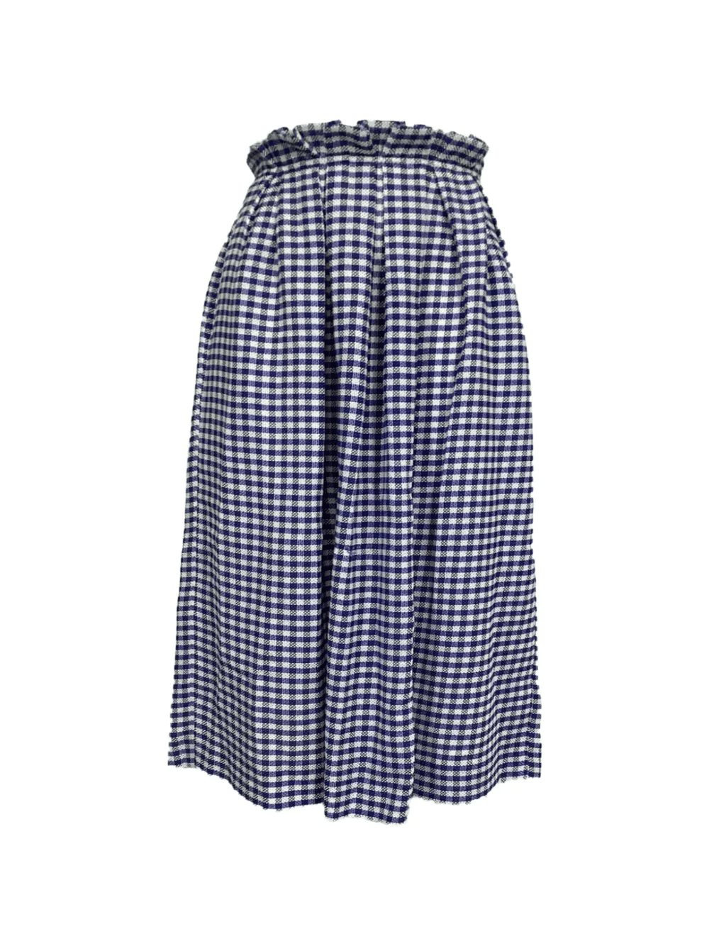 check-pattern midi skirt - Image 1
