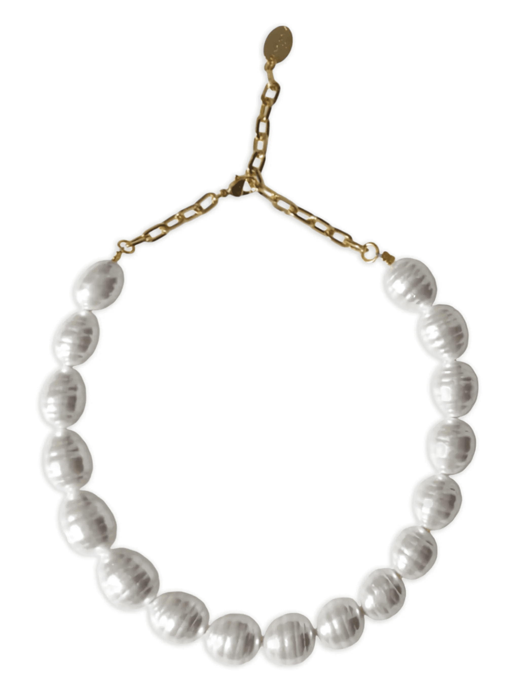 pearl-effect chain necklace - Image 1