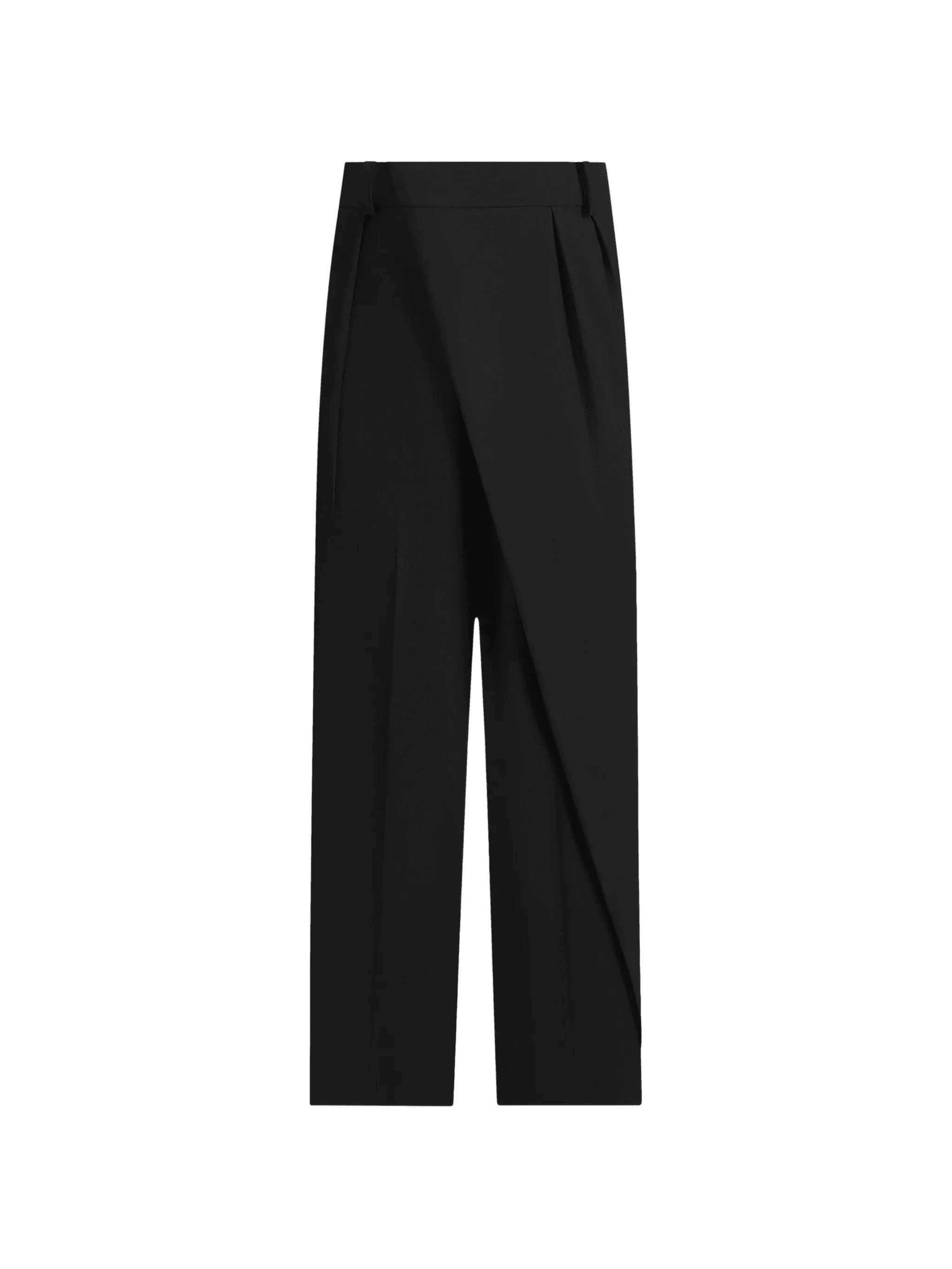 Colette wrap-front pleated tailored trousers - Image 1