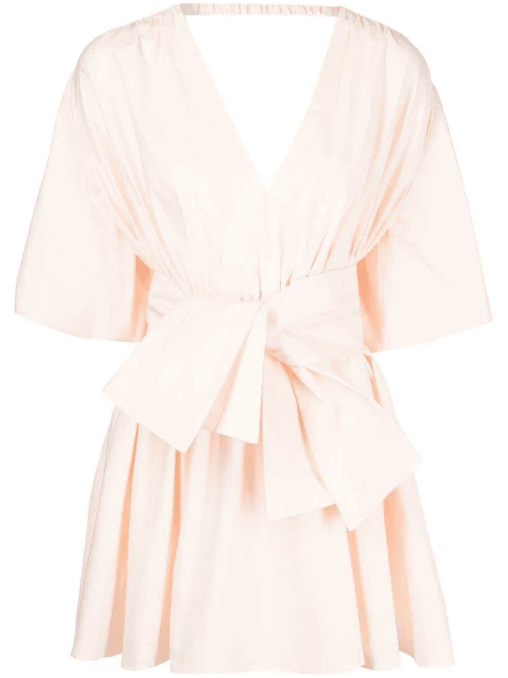 knotted-waistband detail mini dress - Image 1