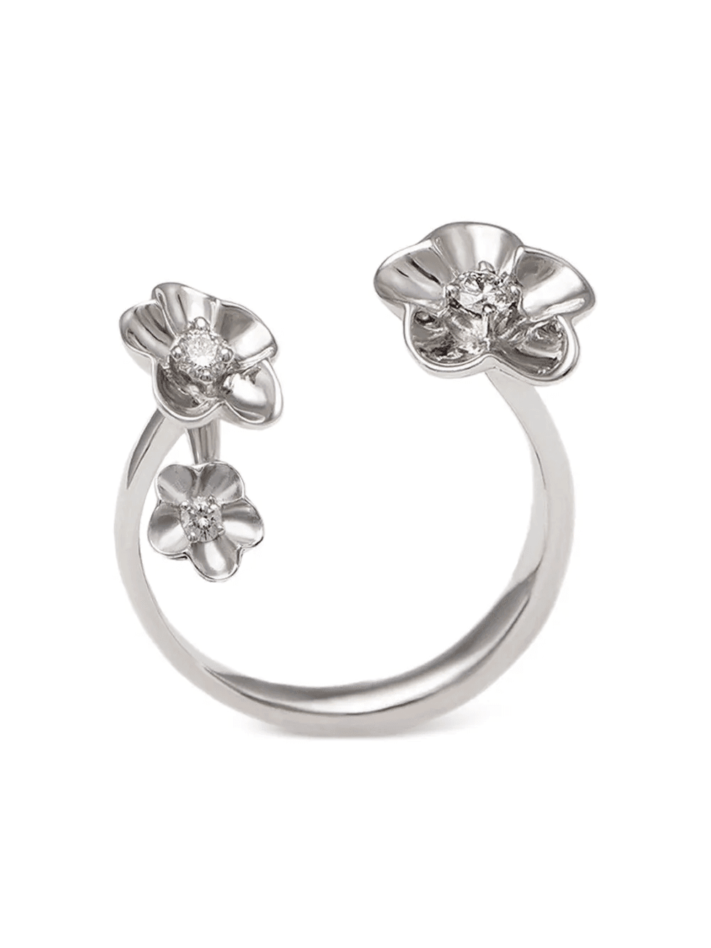 18K white gold Bloom diamond ring - Image 1