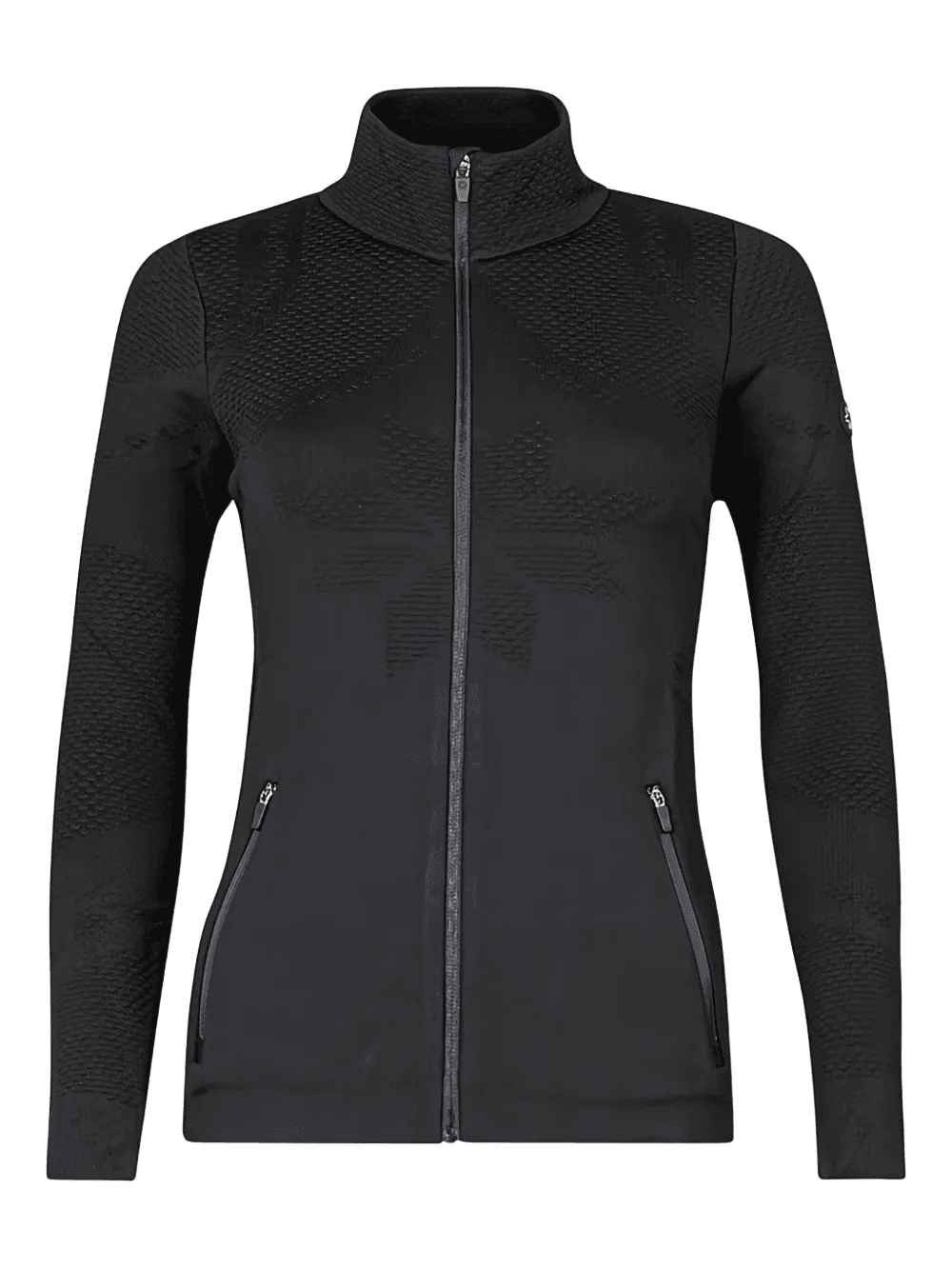 textured zip-up jacket - Image 1
